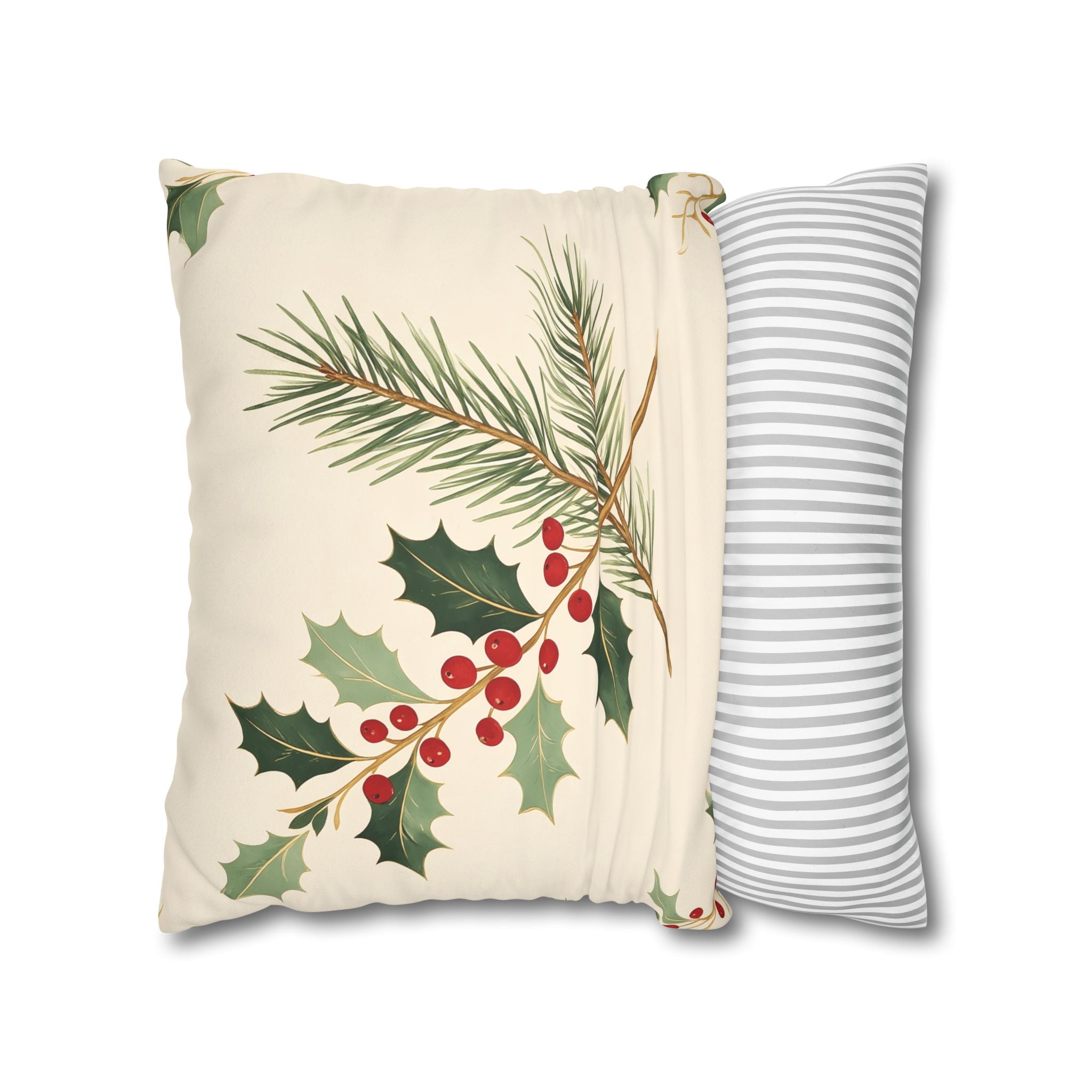Holly Berry Cushion Cover