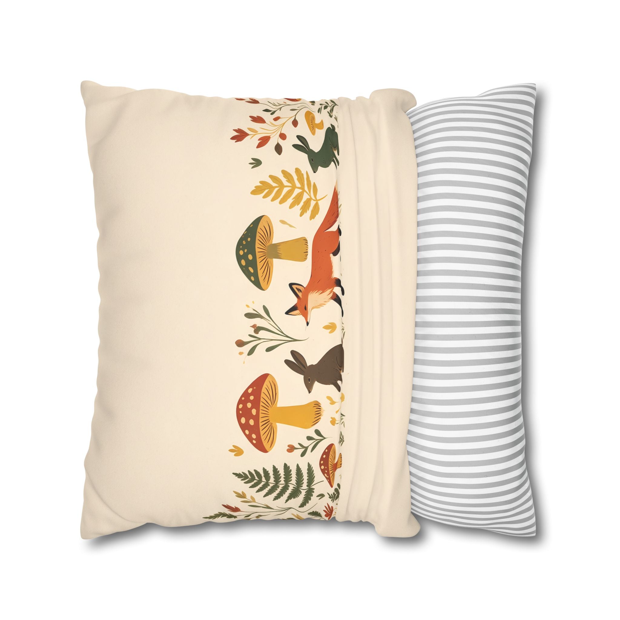 Woodland Animal Pillow Cover