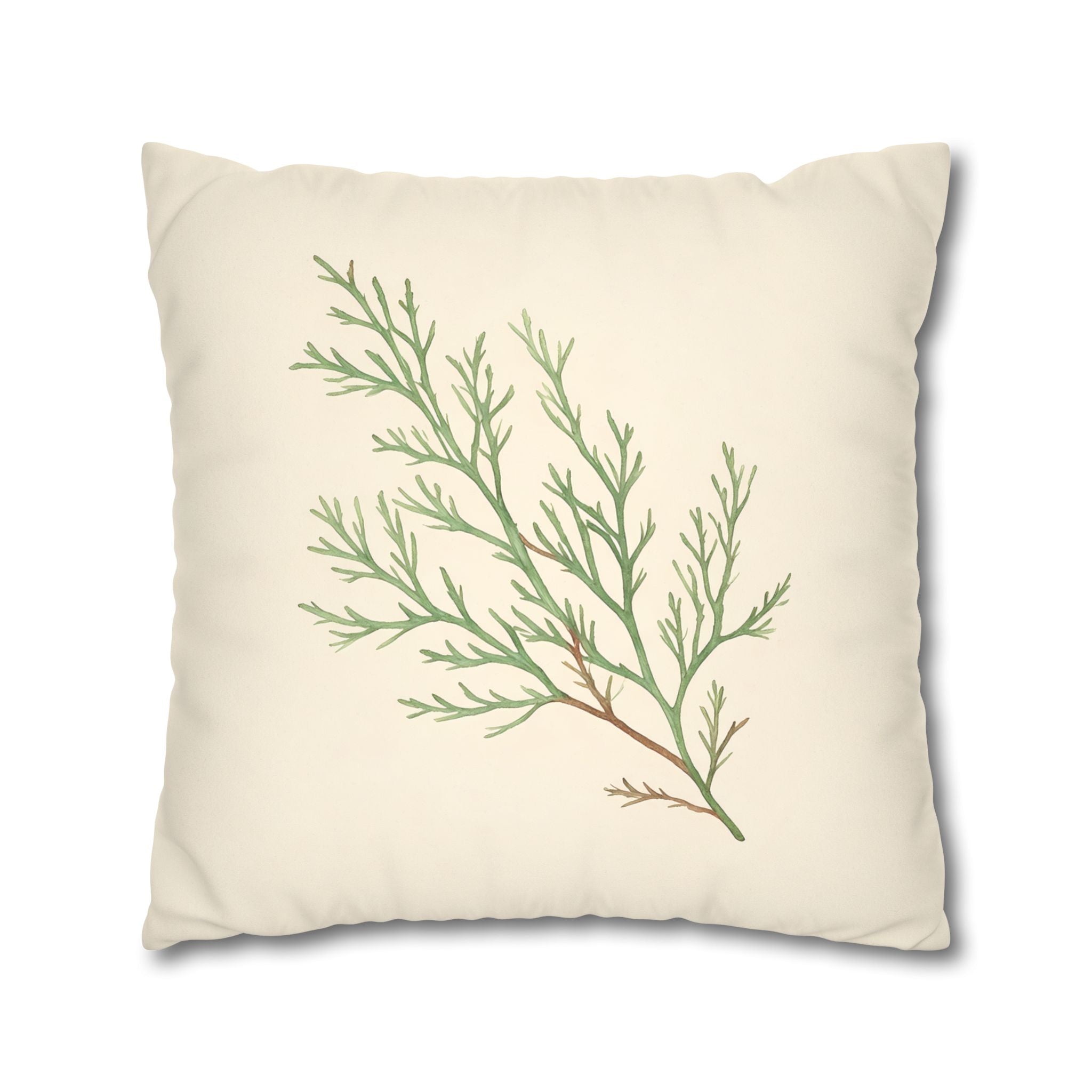 Sage Sprig Cushion Cover