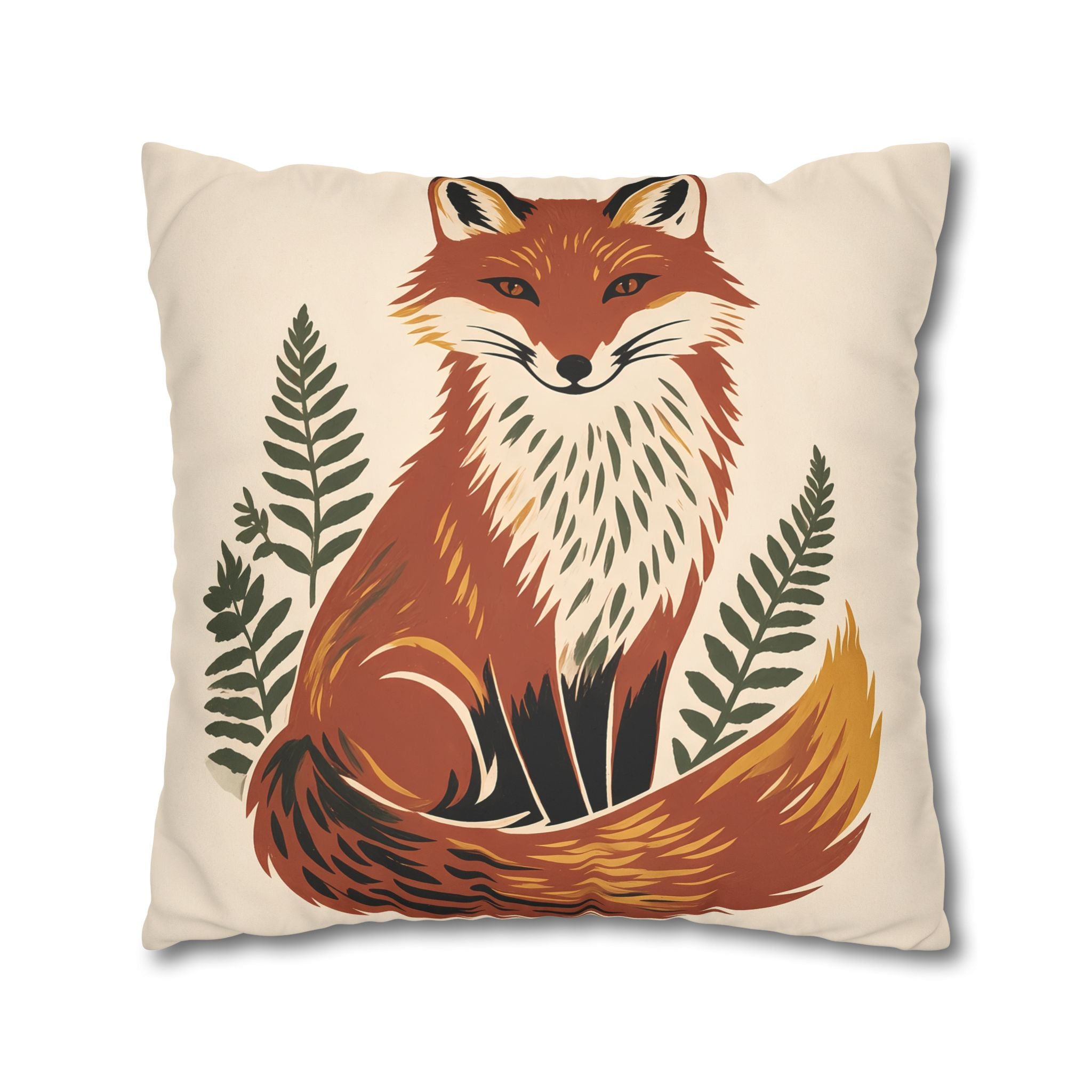 Fox Throw Pillow Cover