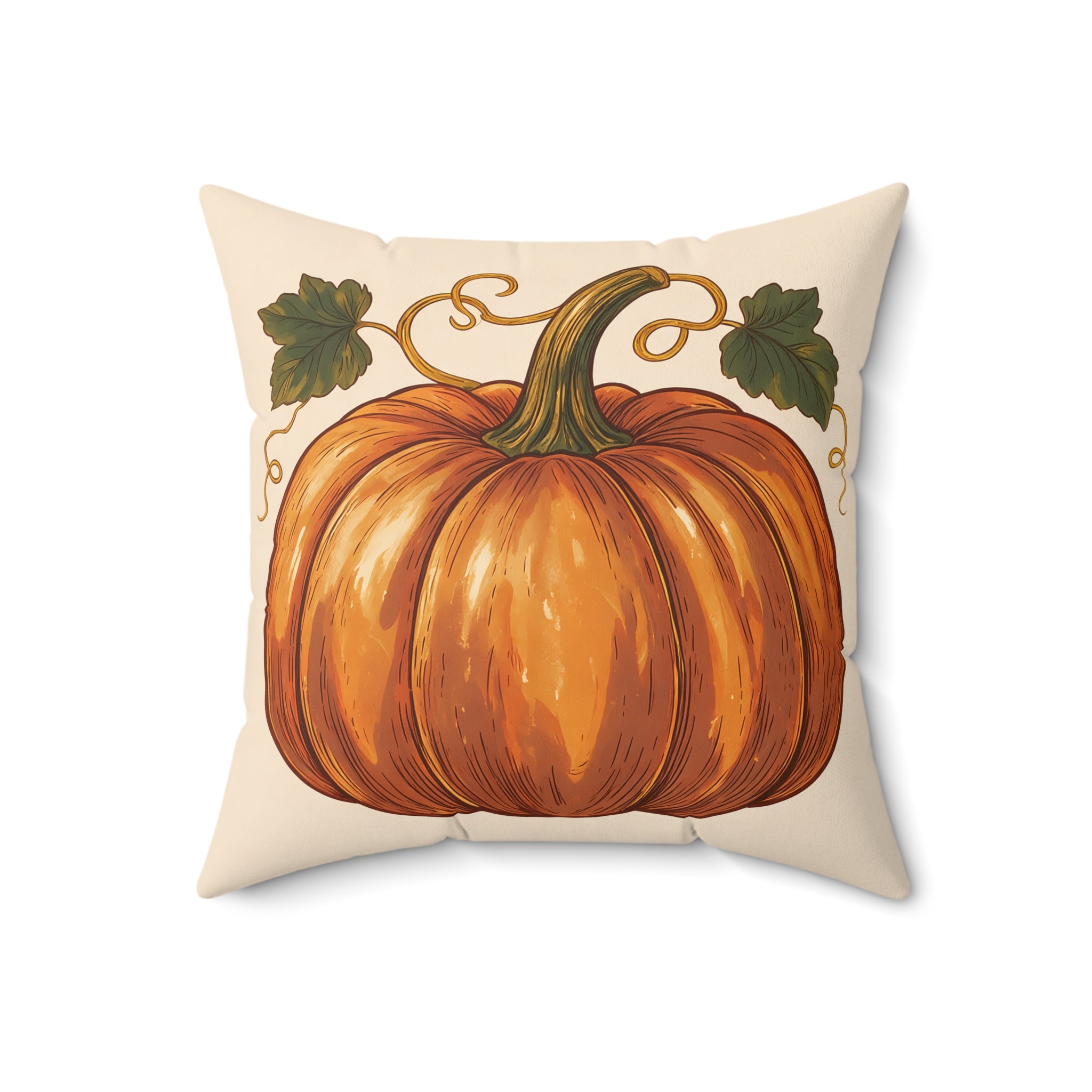 Vintage Pumpkin Throw Pillow