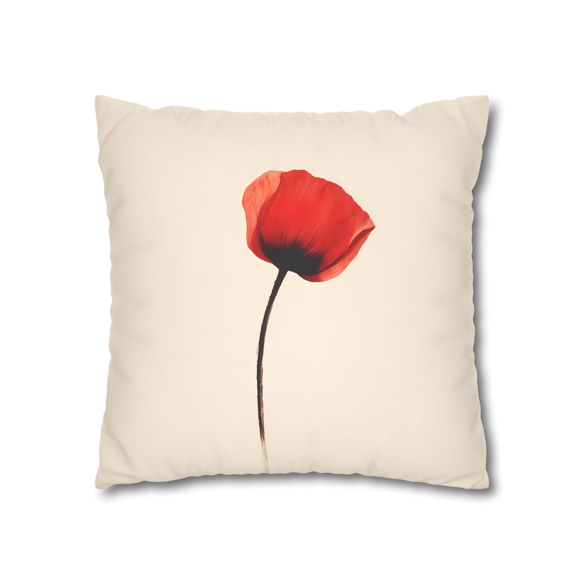 Red Poppy Cushion Cover