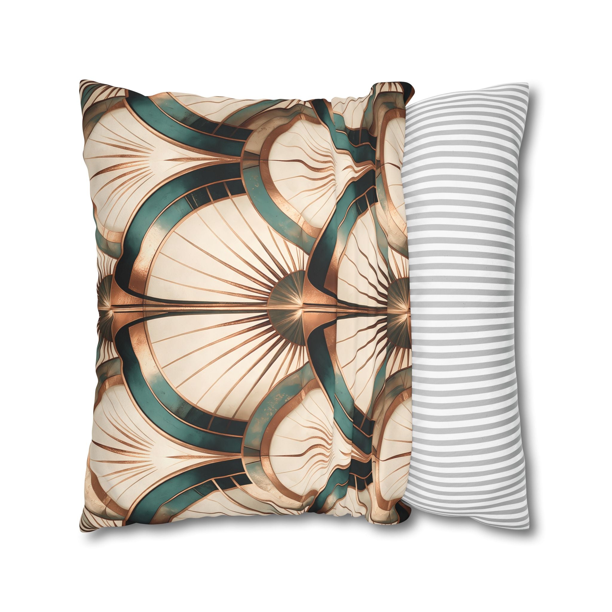 Patina Teal Throw Pillow Cover