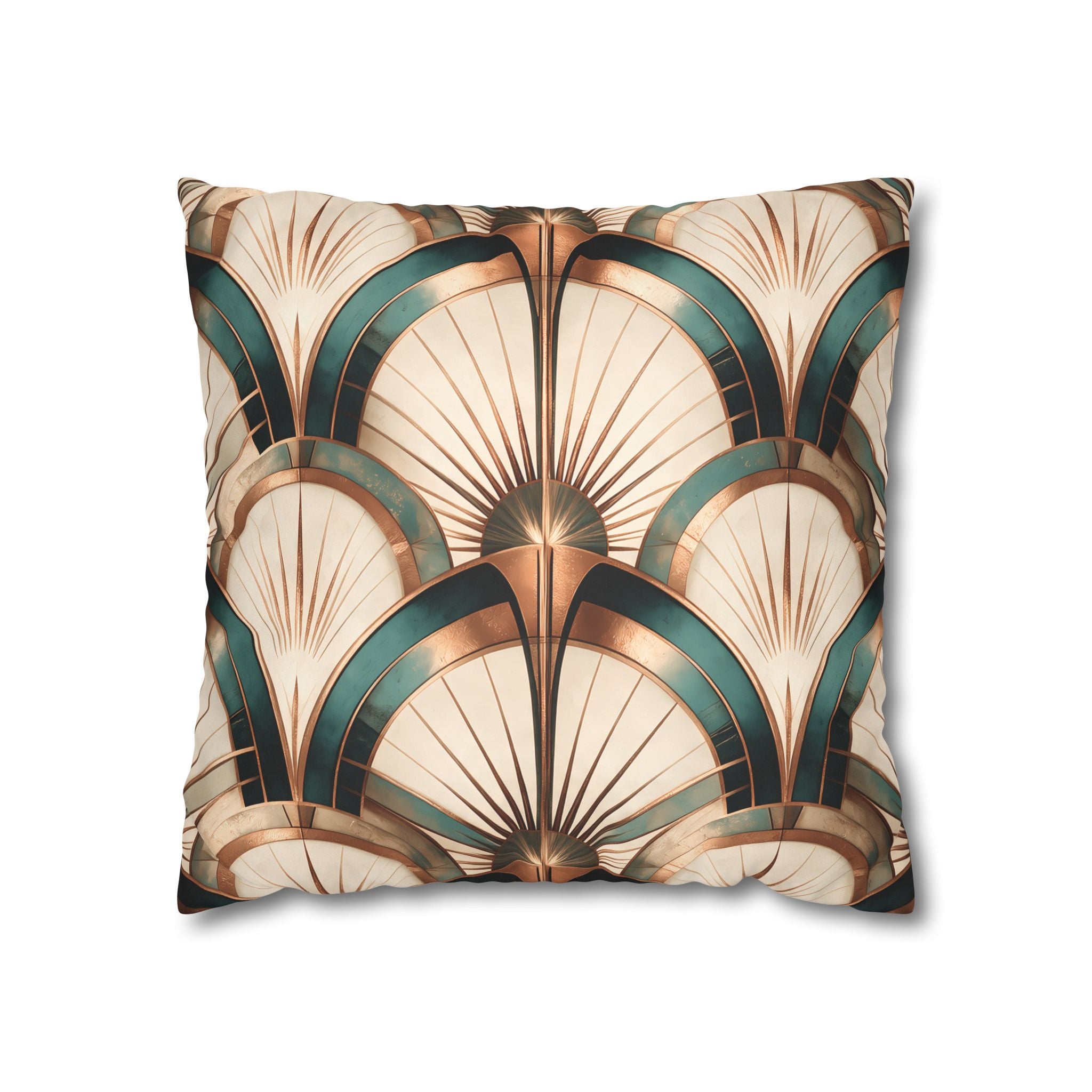 Patina Teal Throw Pillow Cover