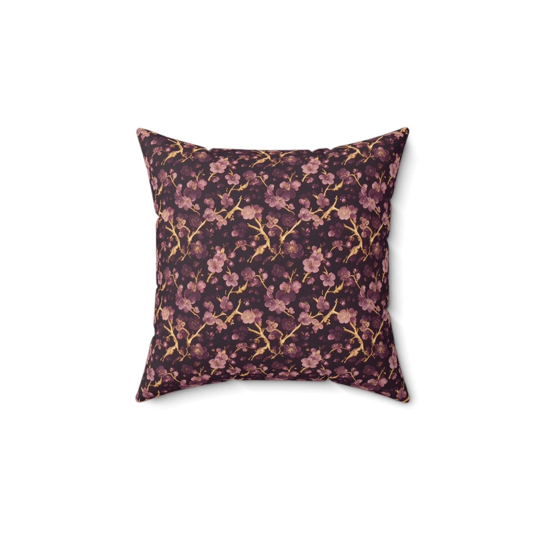 Deep Purple Throw Pillow with Insert