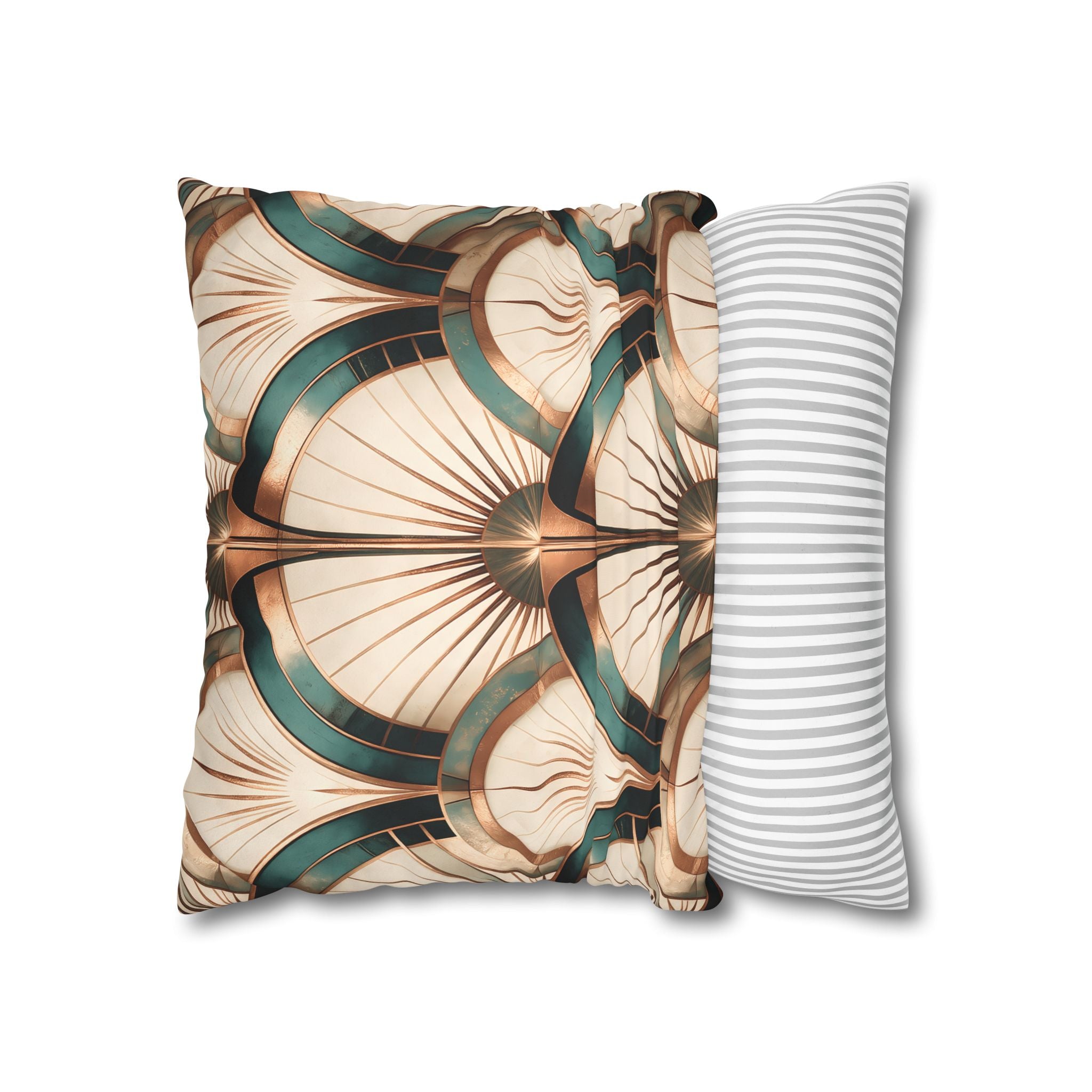 Patina Teal Throw Pillow Cover