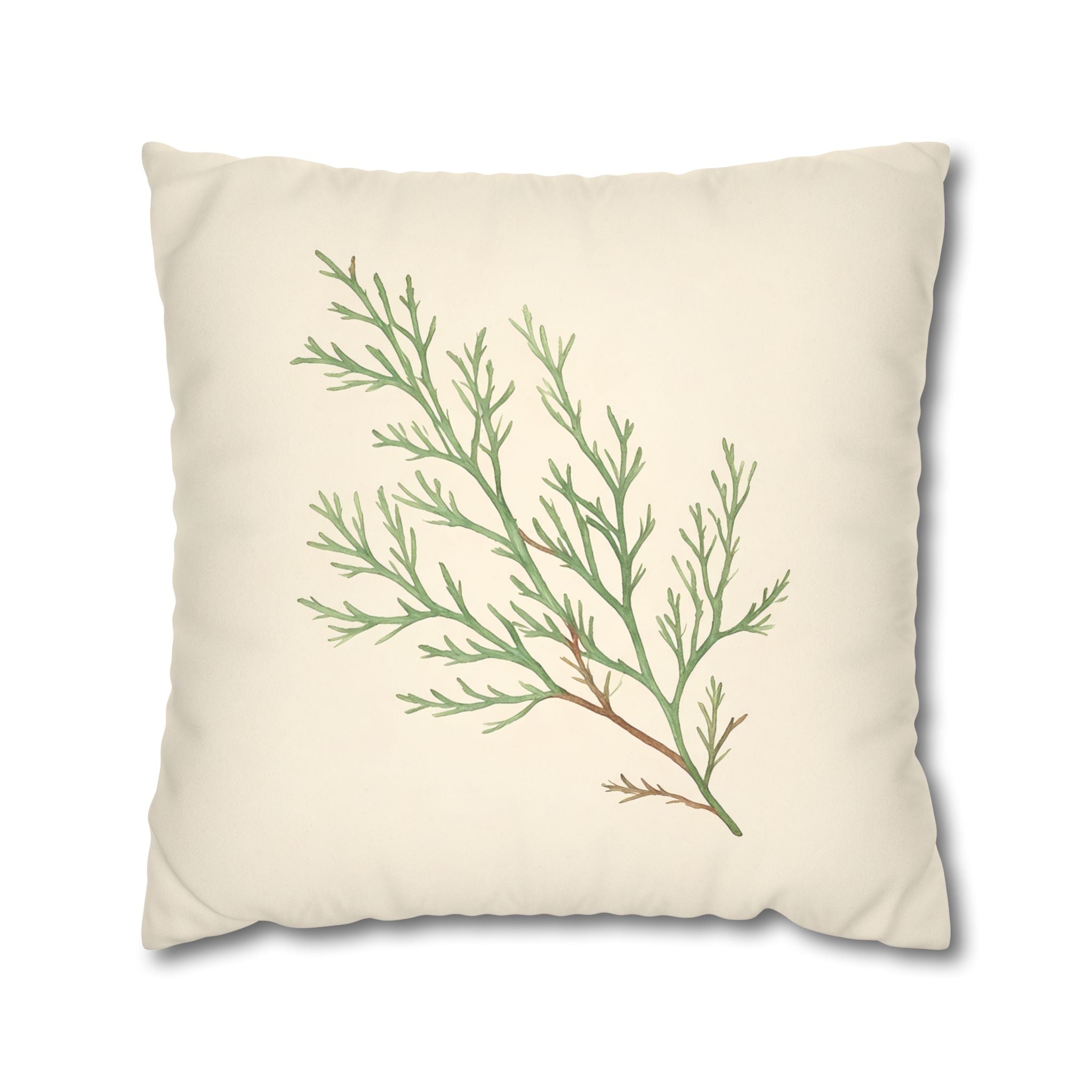 Sage Sprig Cushion Cover