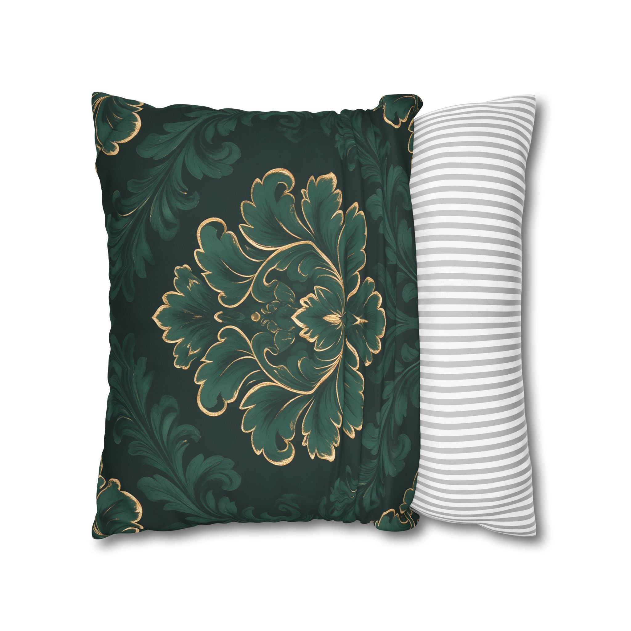 Emerald Damask Pillow Case