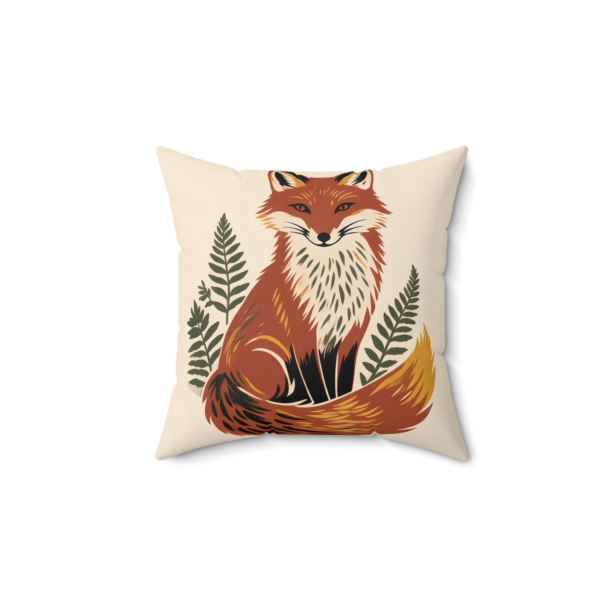 Fox Throw Pillow with Insert