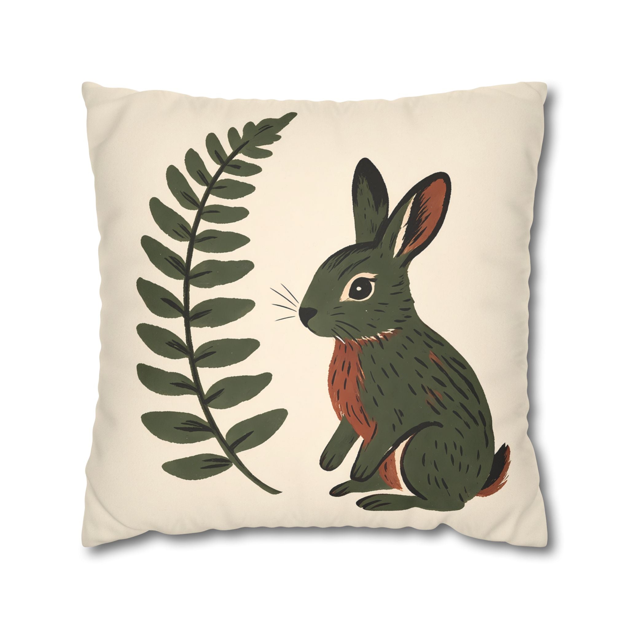 Woodland Hare Pillow Cover