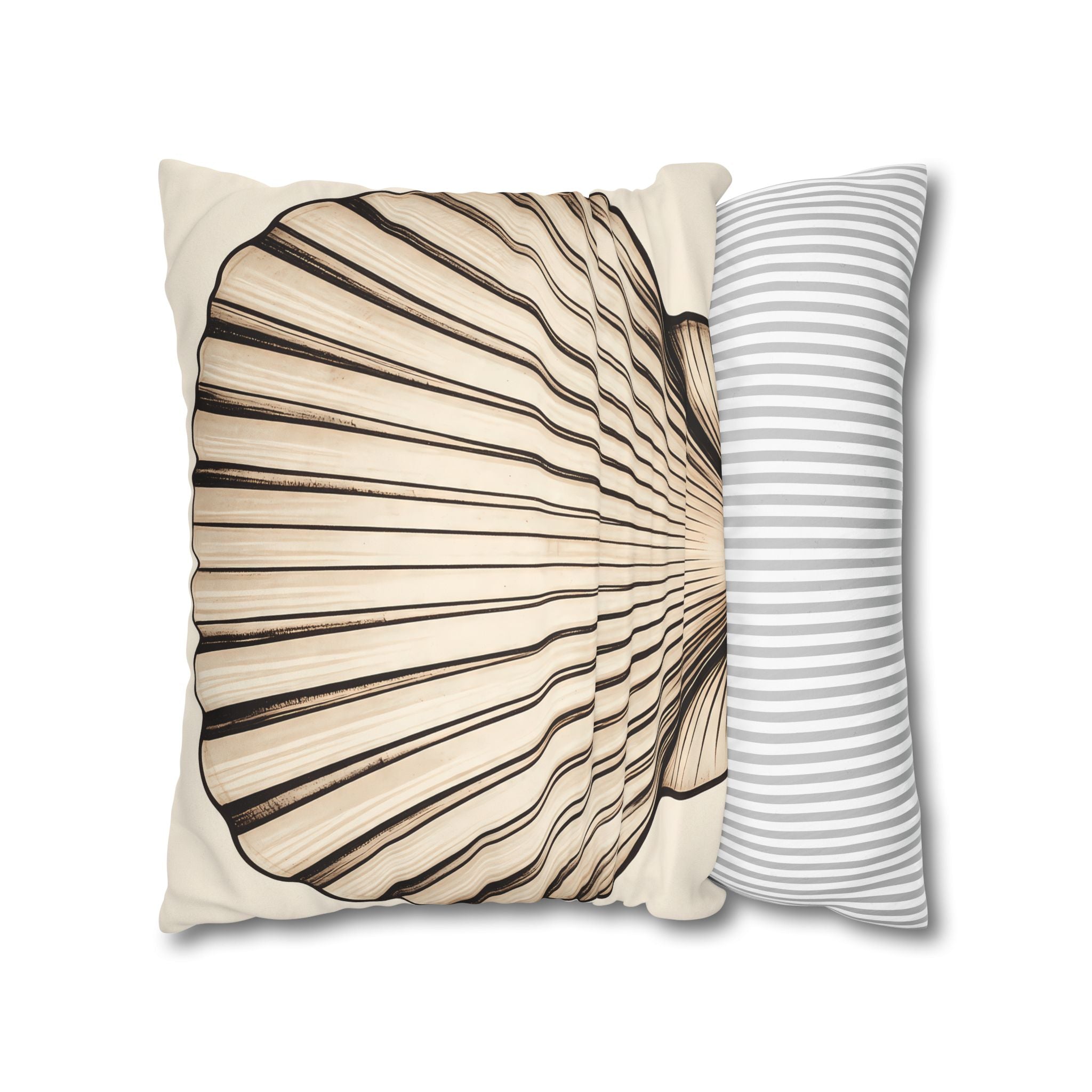 Sand Scallop Shell Cushion Cover