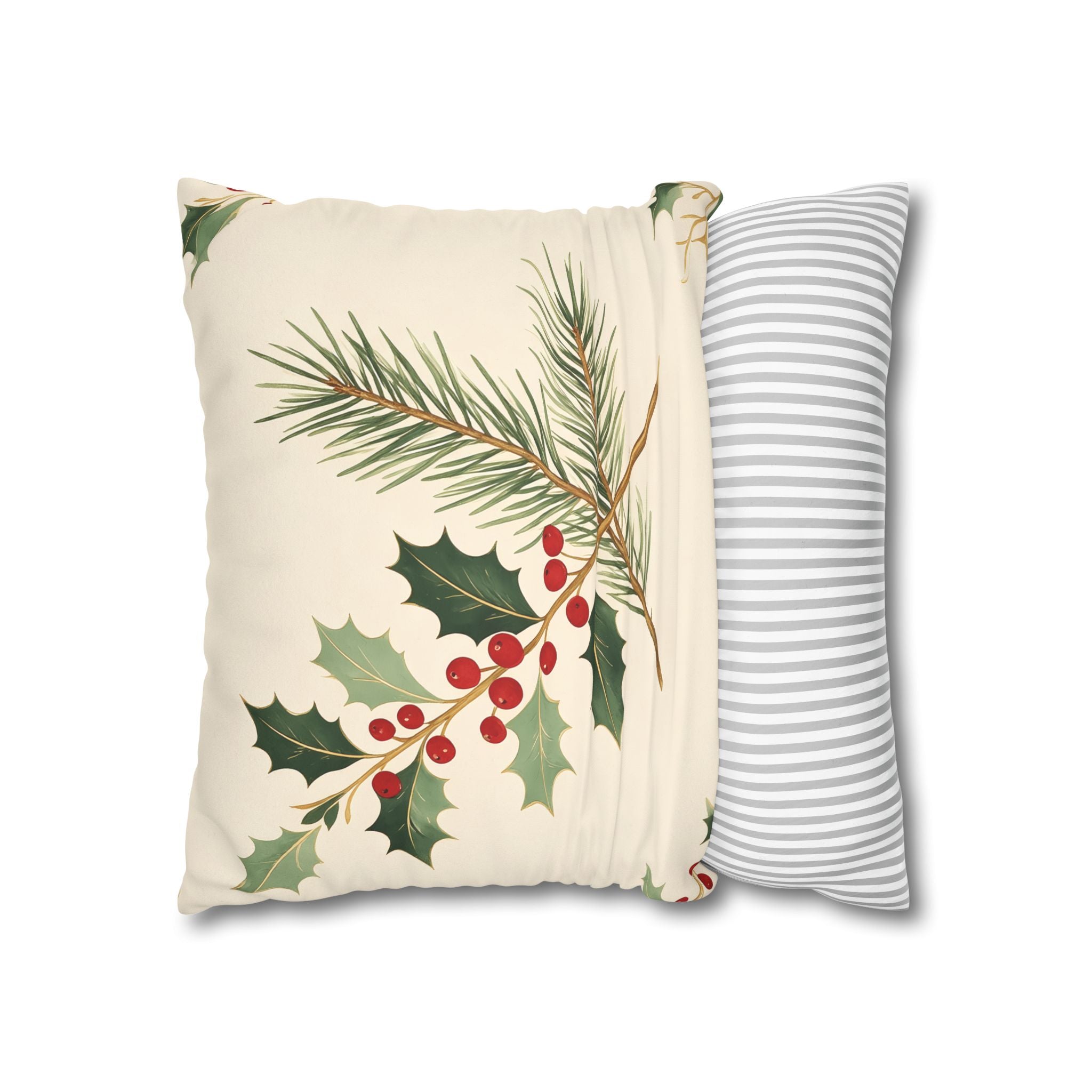 Holly Berry Cushion Cover