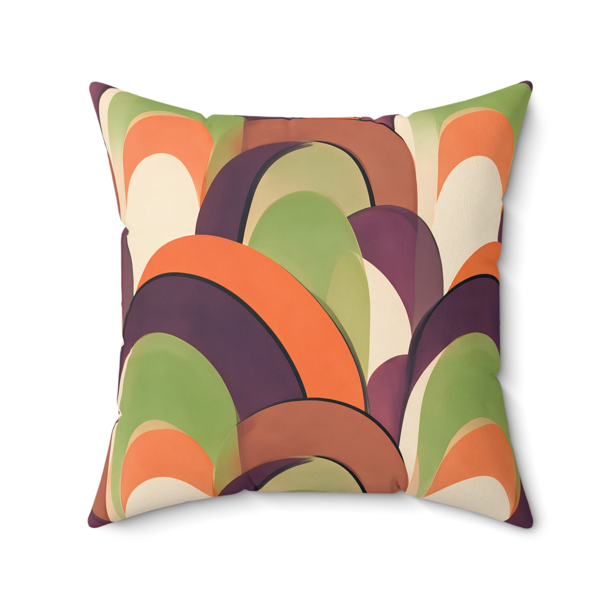 Retro Arch Throw Pillow with Insert