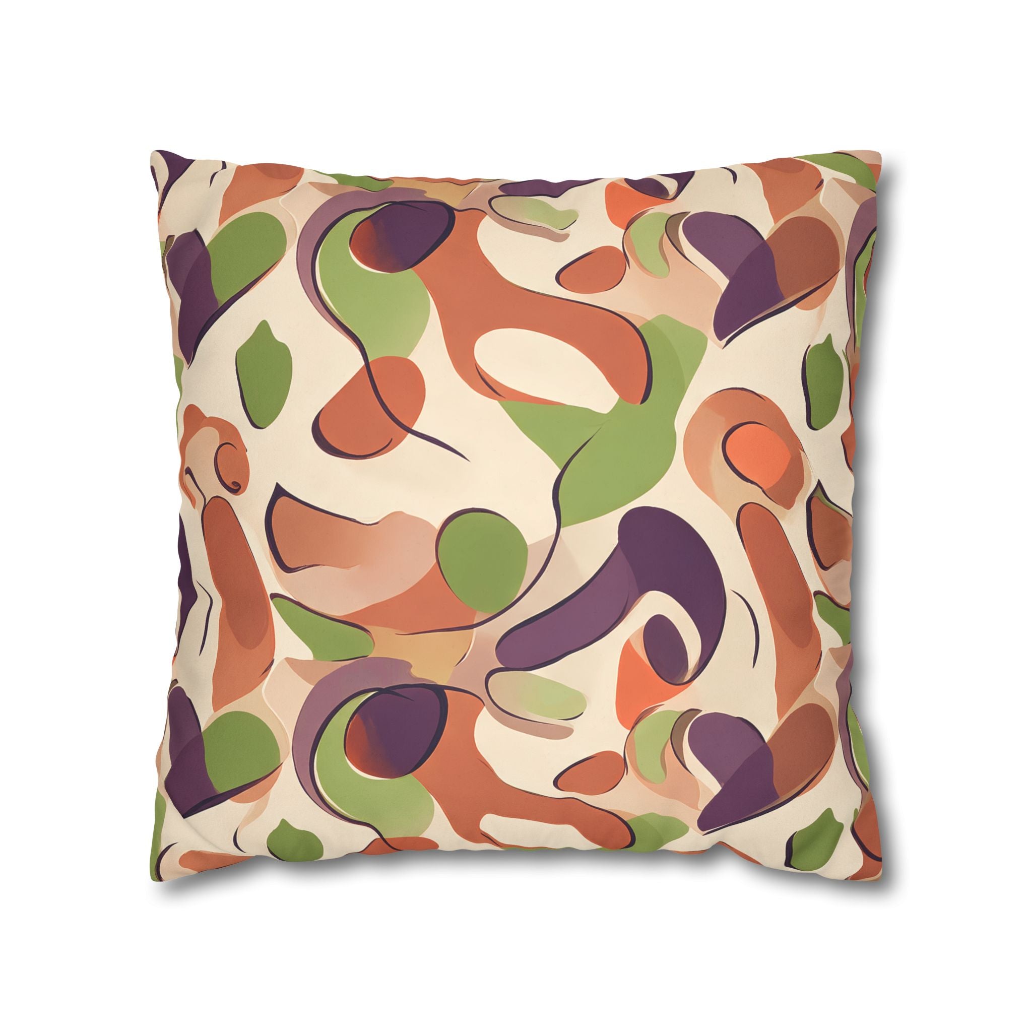 Contemporary Color Block Cushion Cover