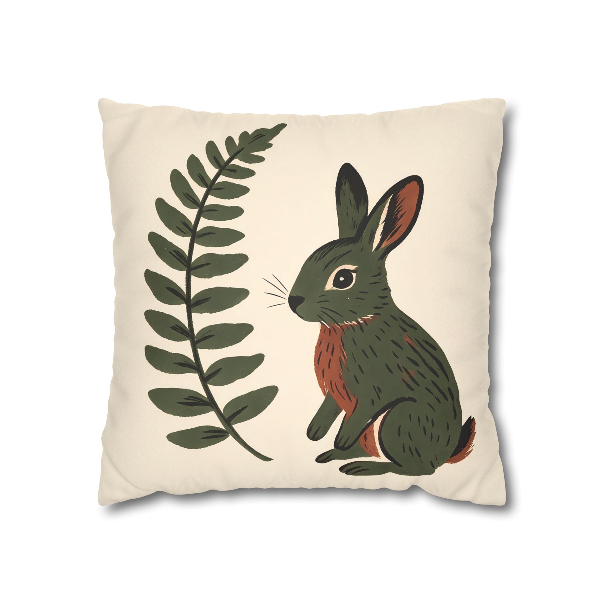 Woodland Hare Pillow Cover
