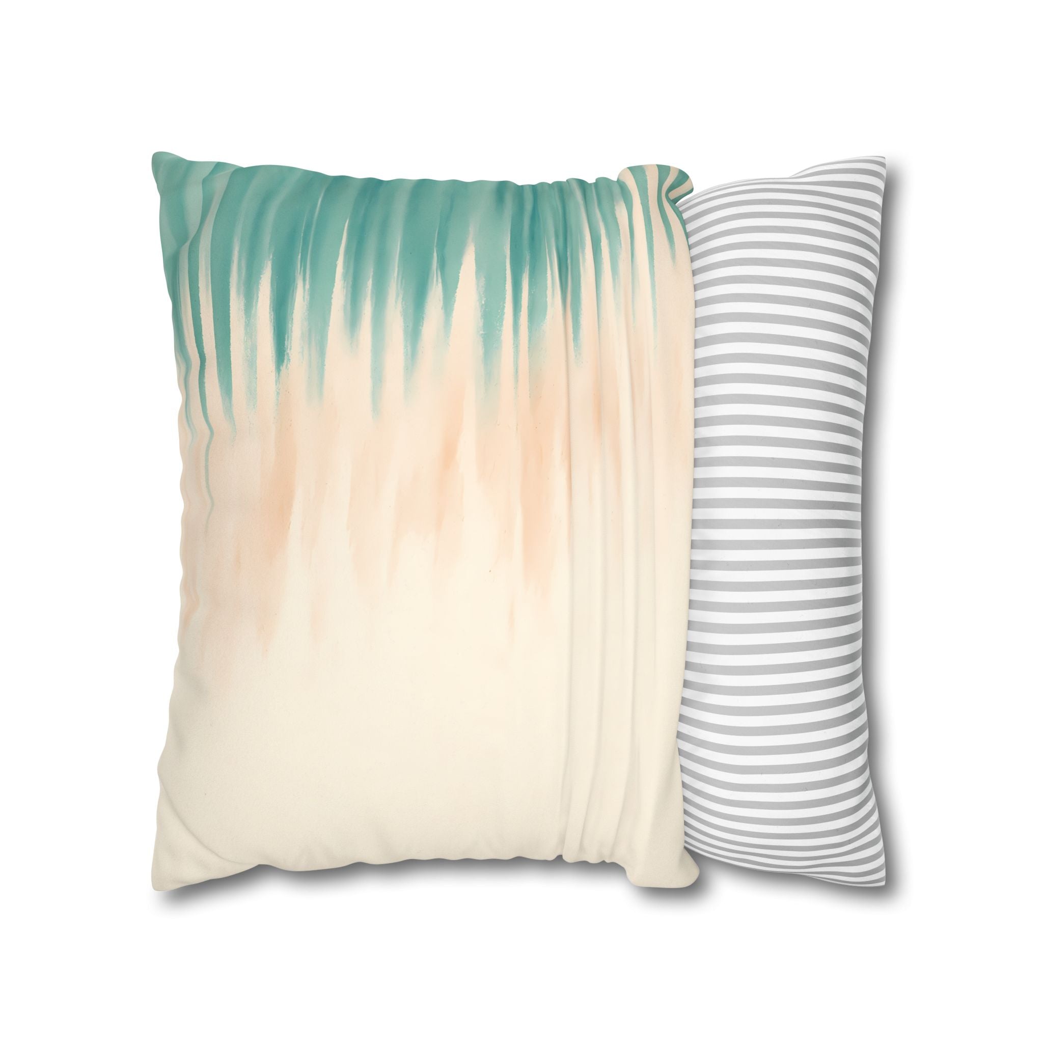 Asymmetric Coastal Stripe Cushion Cover