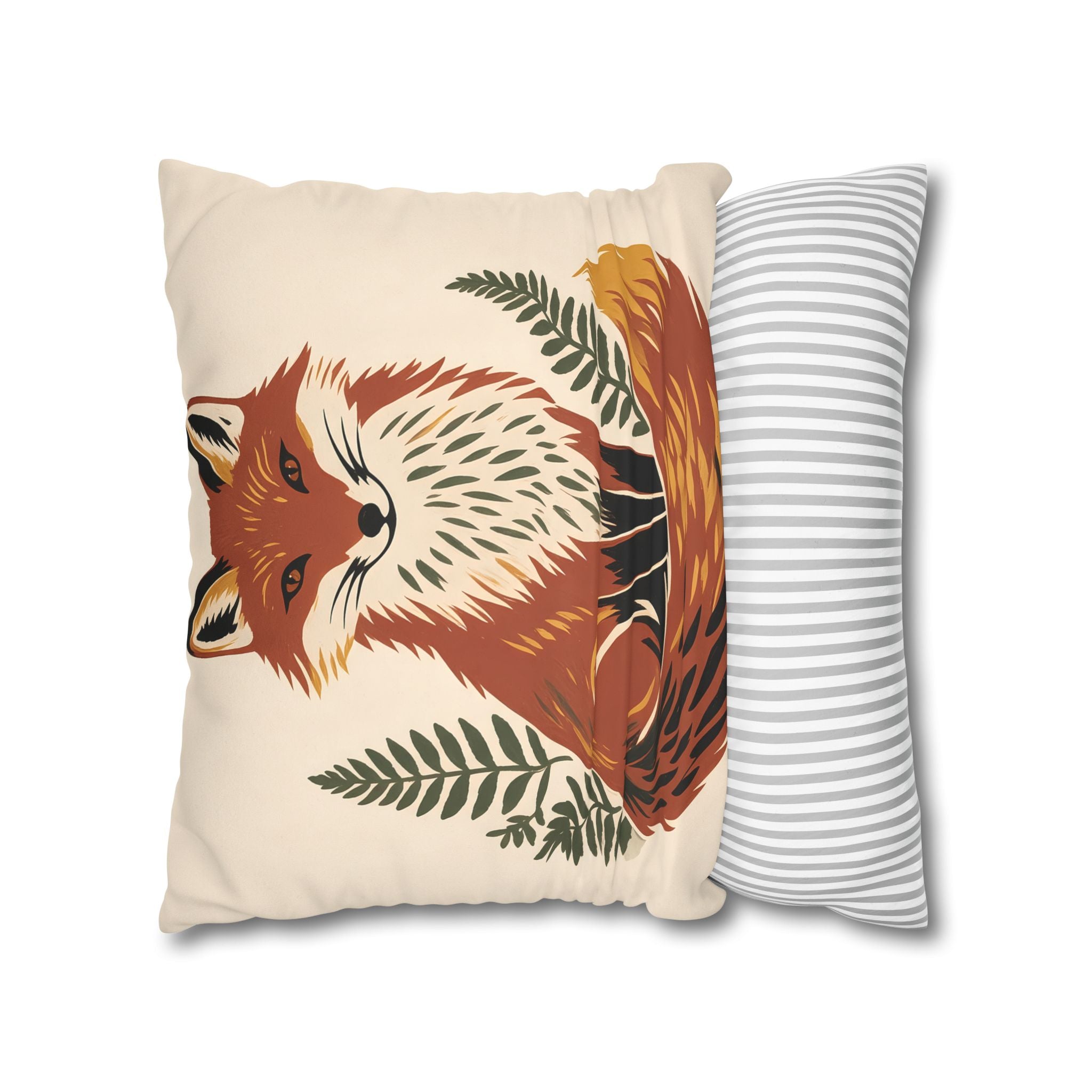Fox Throw Pillow Cover