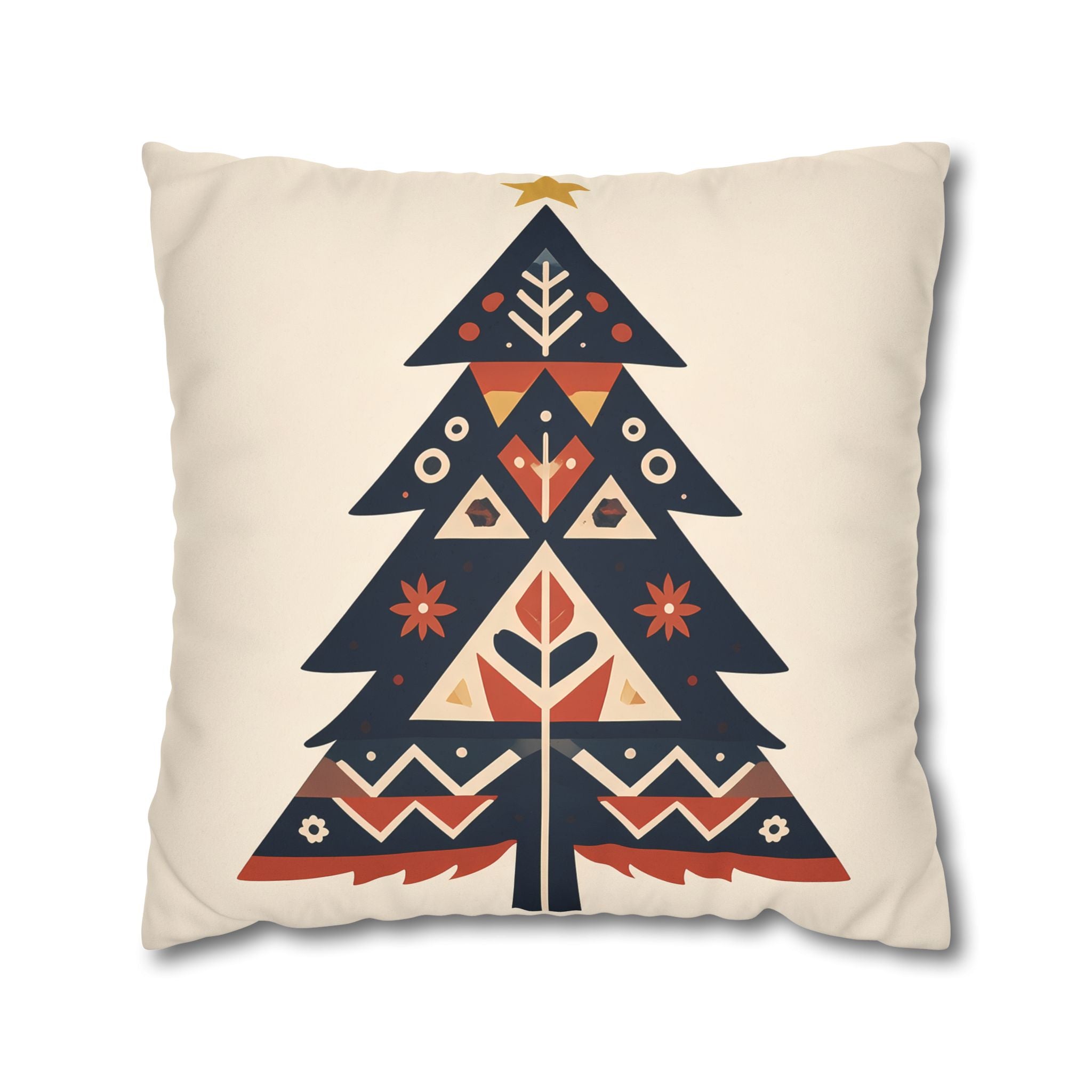 Nordic Christmas Tree Pillow Cover