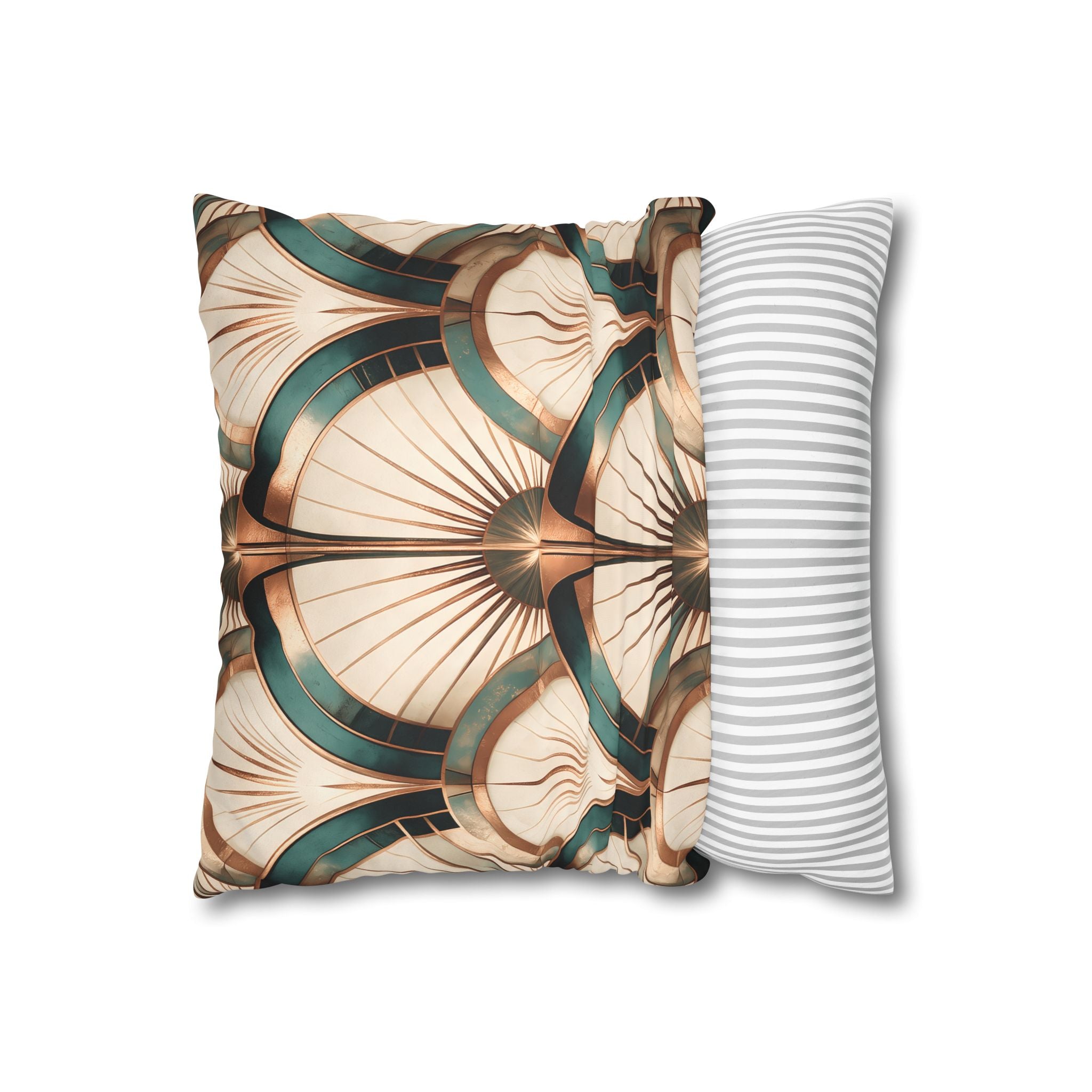 Patina Teal Throw Pillow Cover