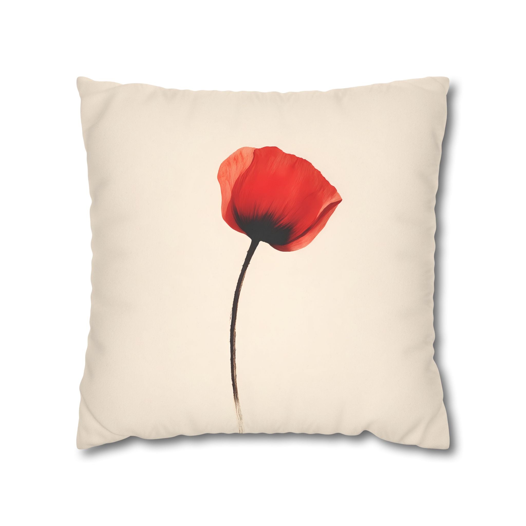 Red Poppy Cushion Cover