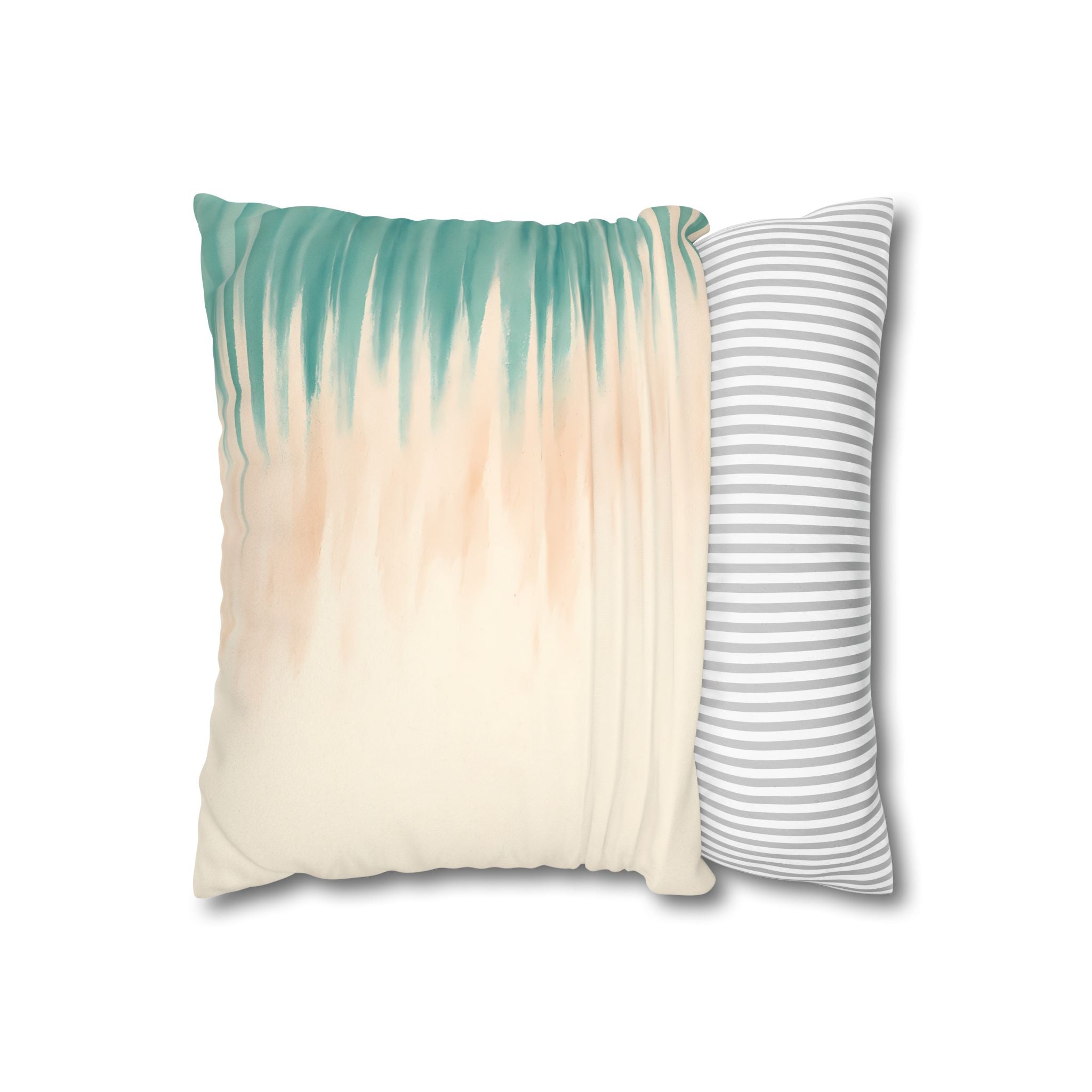 Asymmetric Coastal Stripe Cushion Cover
