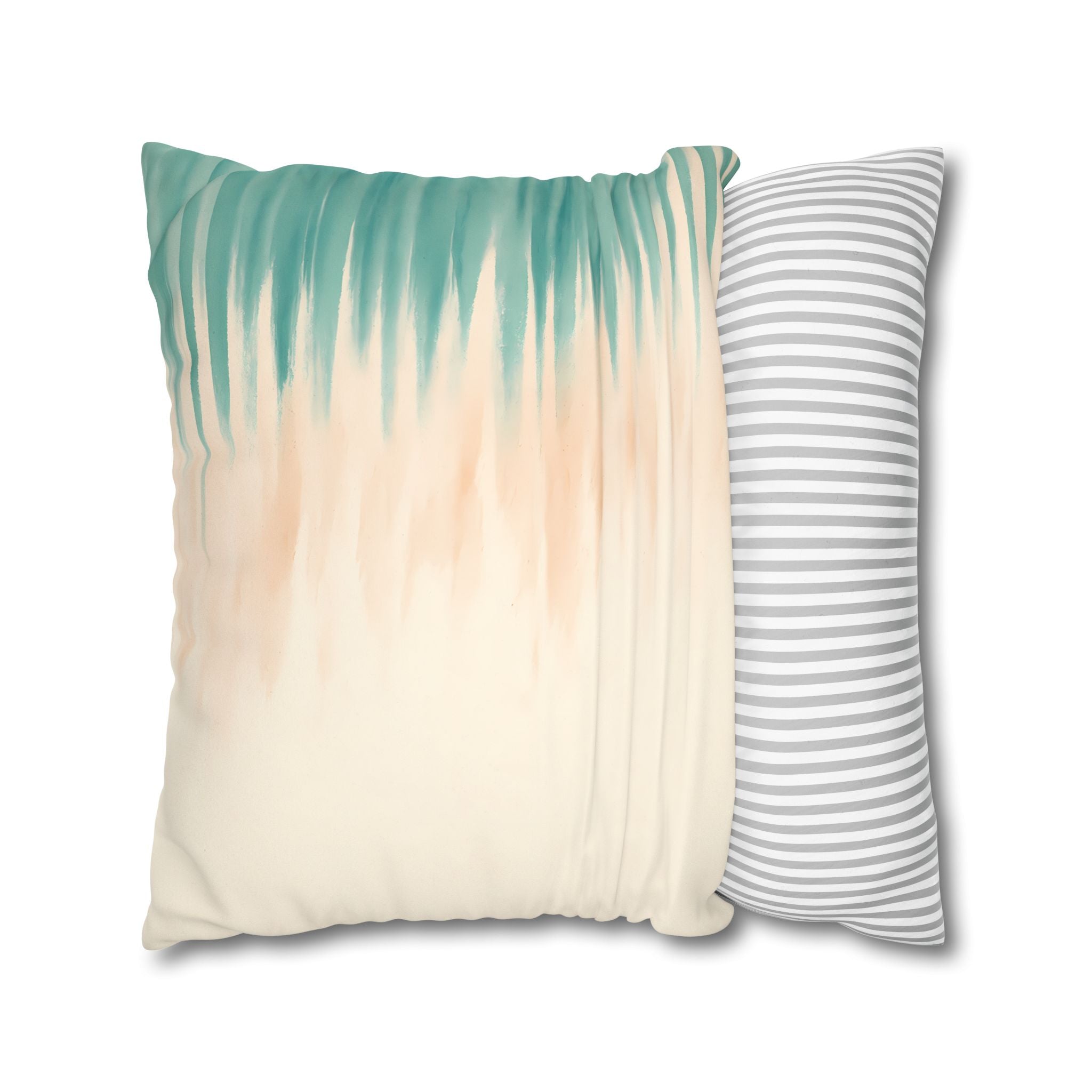 Asymmetric Coastal Stripe Cushion Cover