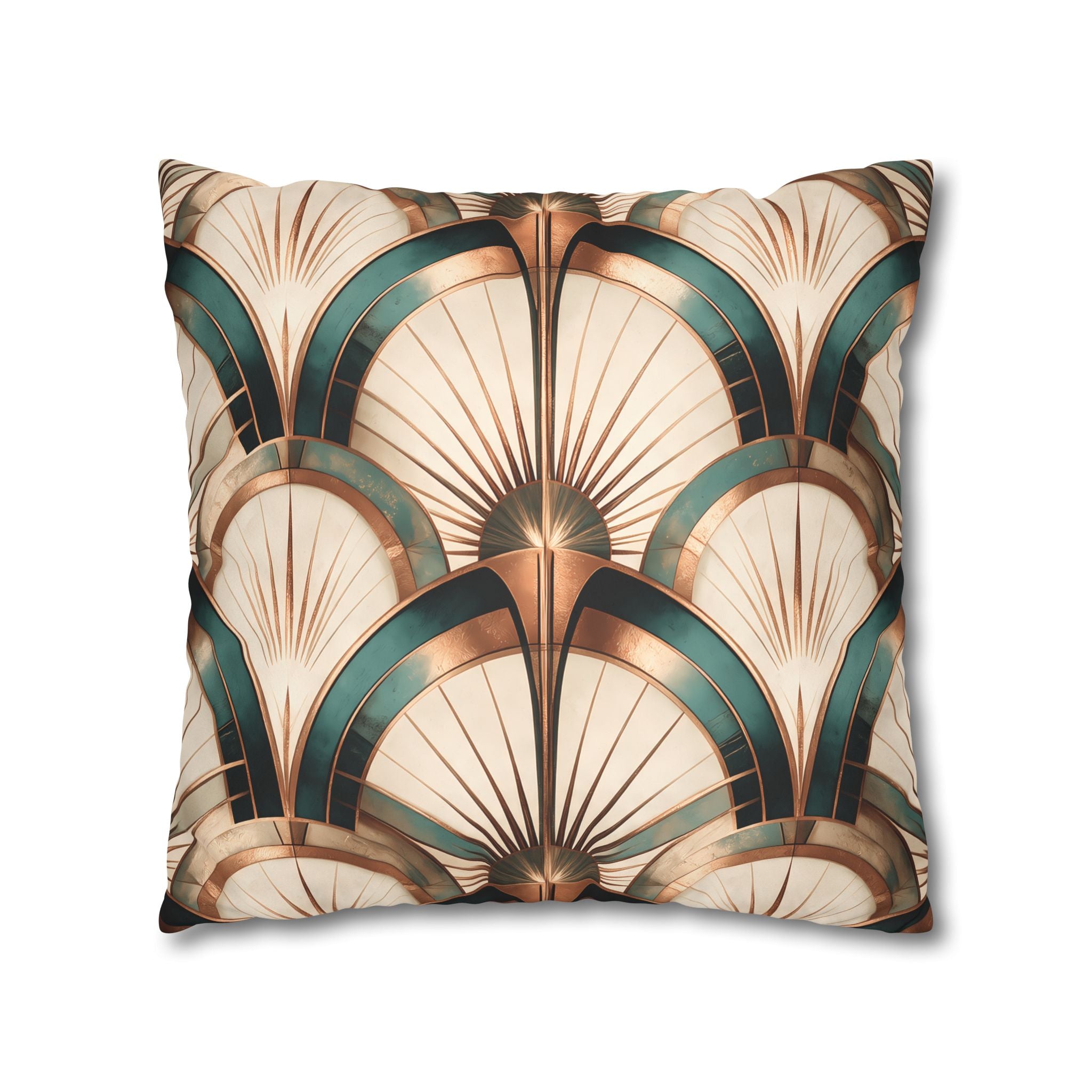 Patina Teal Throw Pillow Cover
