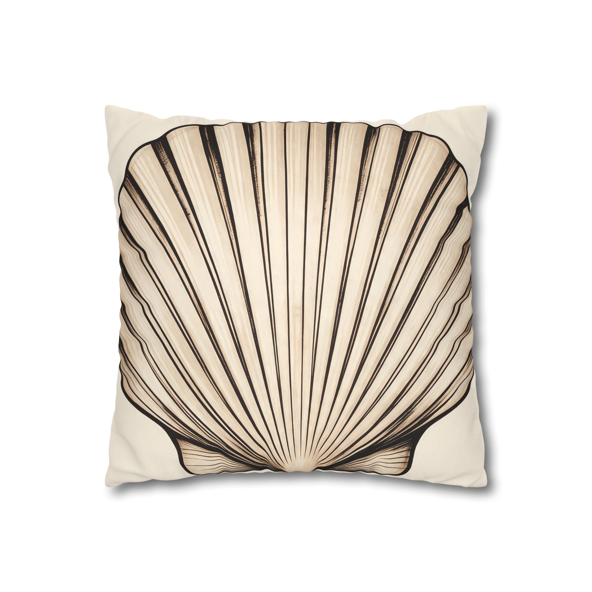 Sand Scallop Shell Cushion Cover