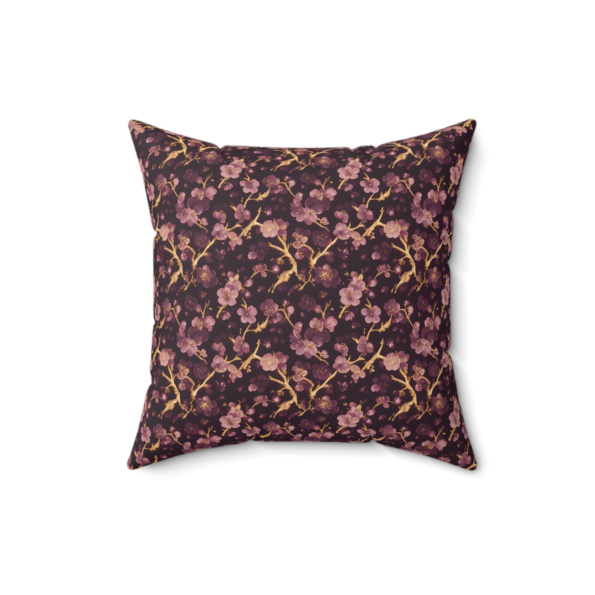 Deep Purple Throw Pillow with Insert