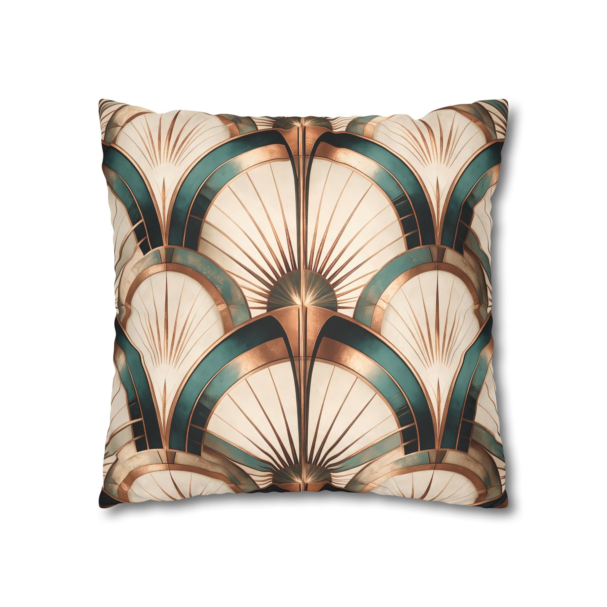 Patina Teal Throw Pillow Cover