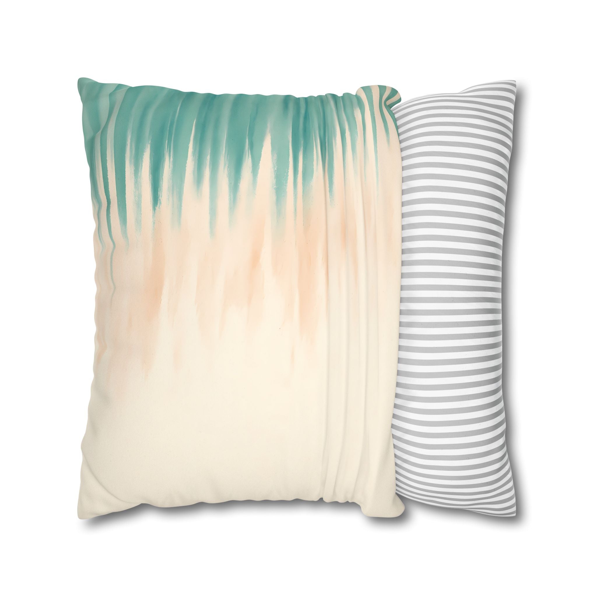 Asymmetric Coastal Stripe Cushion Cover