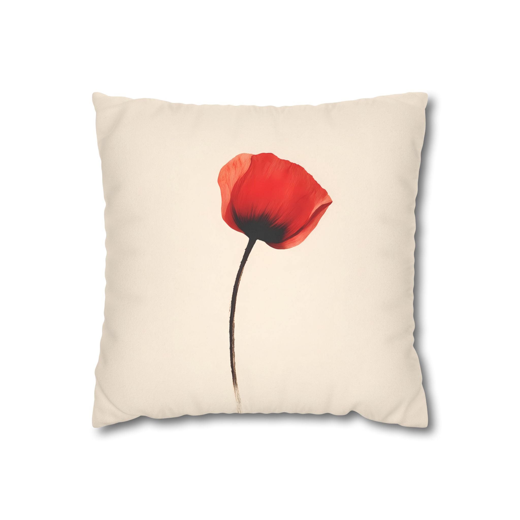 Red Poppy Cushion Cover