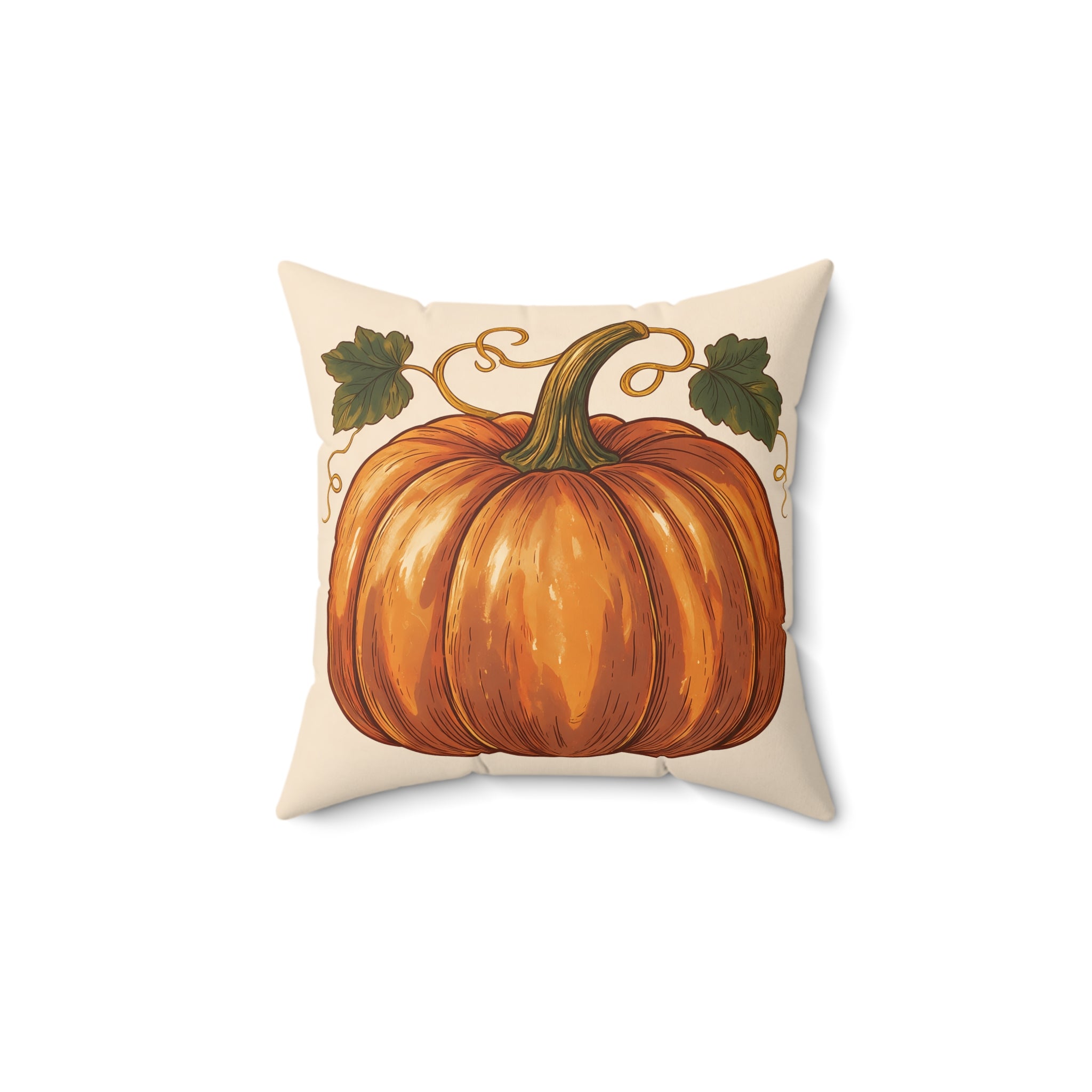 Vintage Pumpkin Throw Pillow