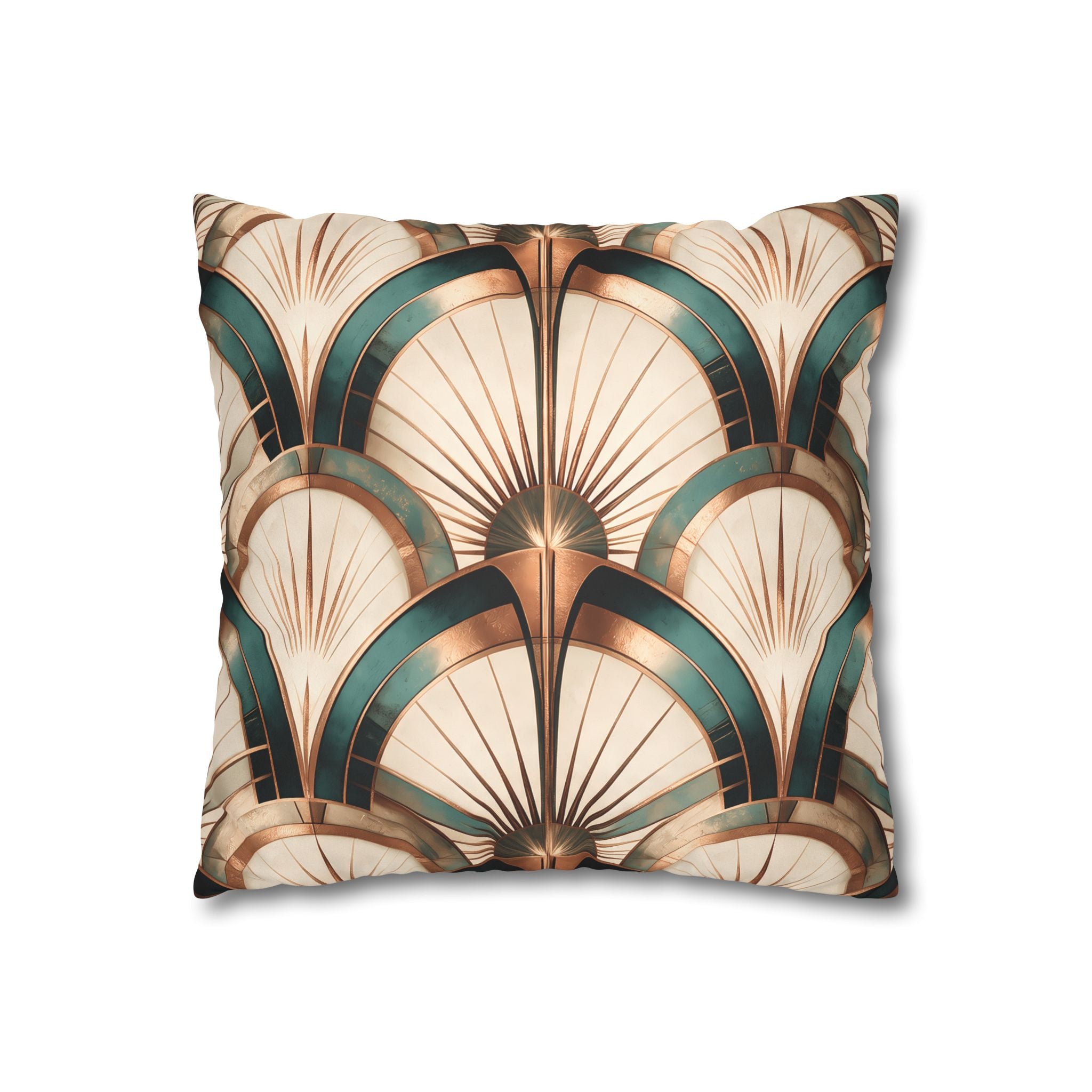 Patina Teal Throw Pillow Cover