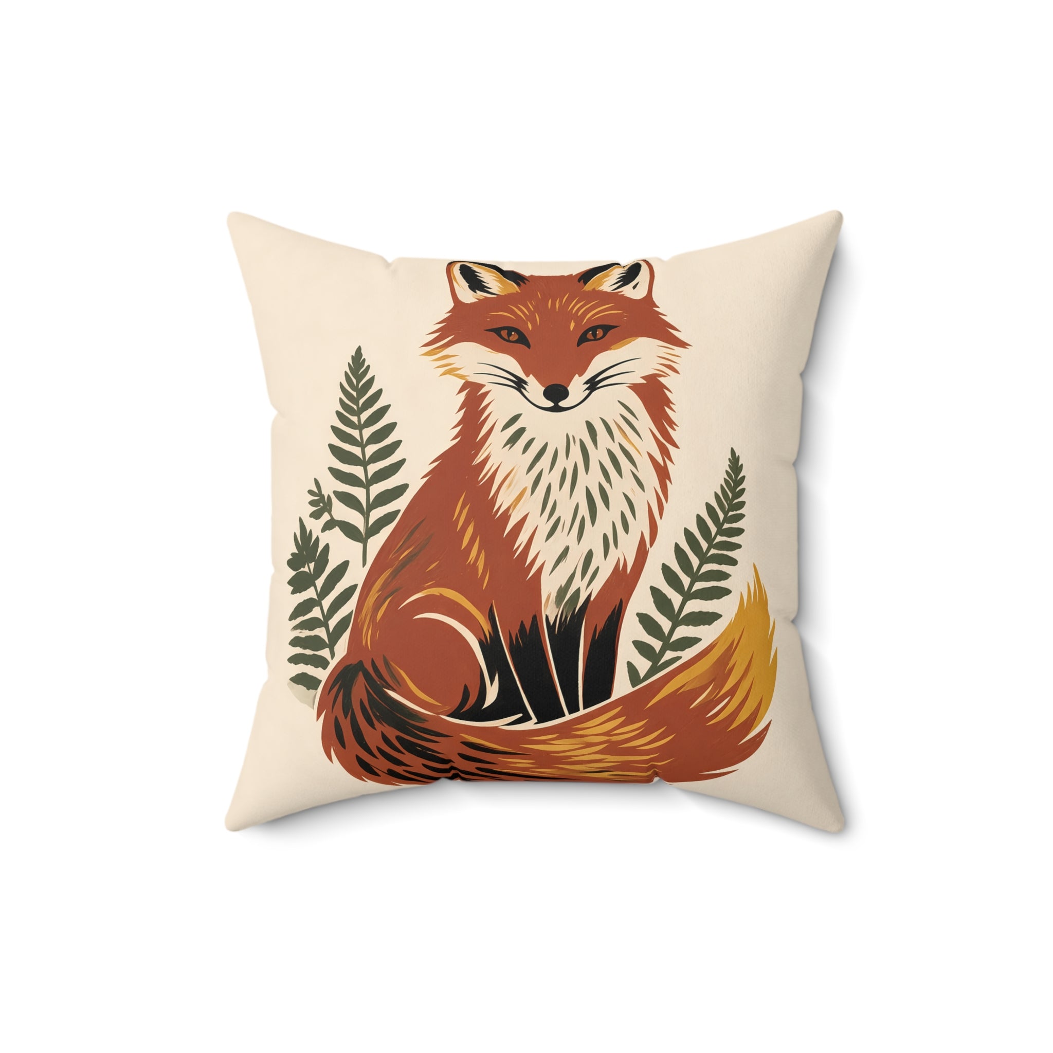 Fox Throw Pillow with Insert