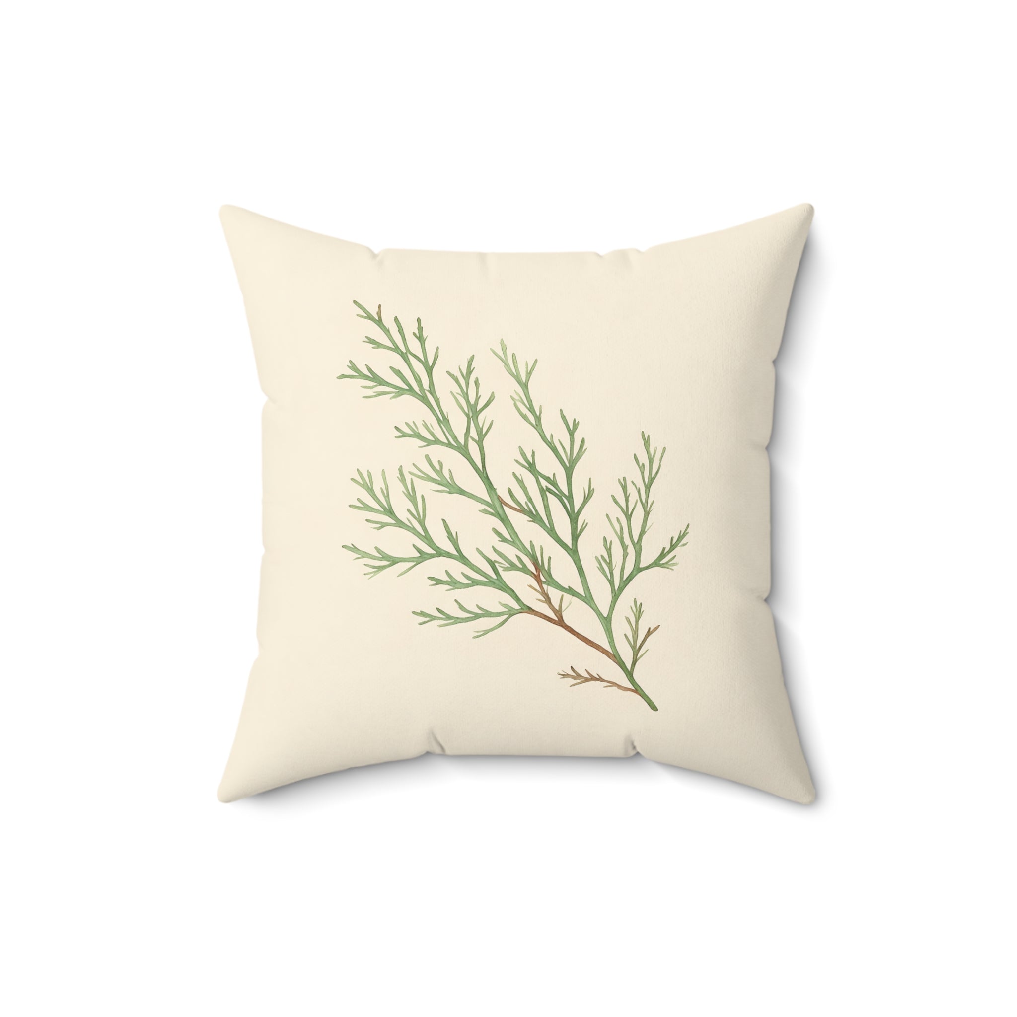 Sage Sprig Throw Pillow