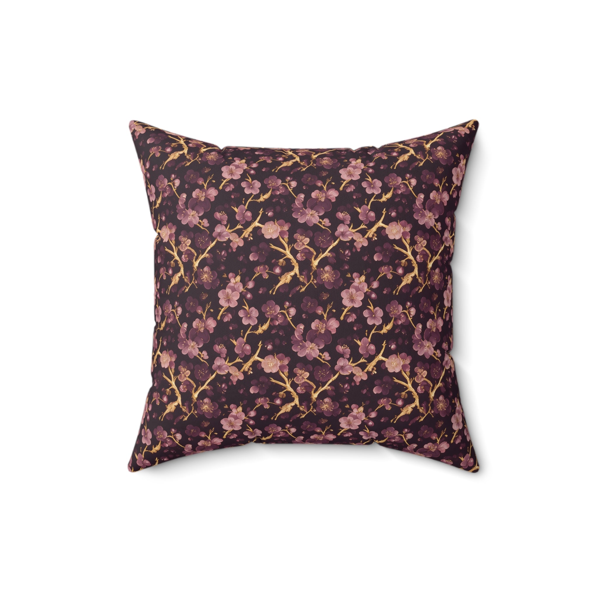 Deep Purple Throw Pillow with Insert