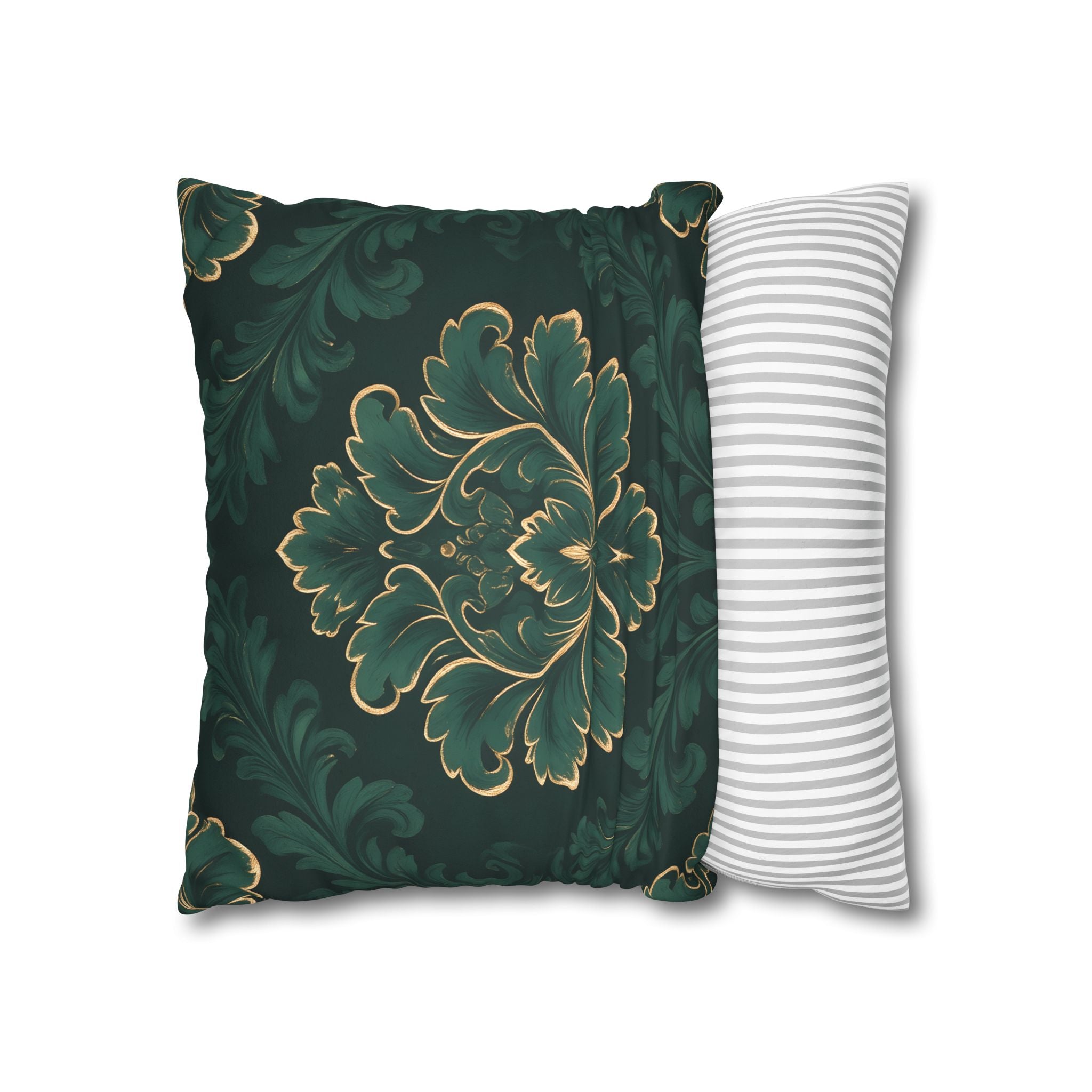 Emerald Damask Pillow Case