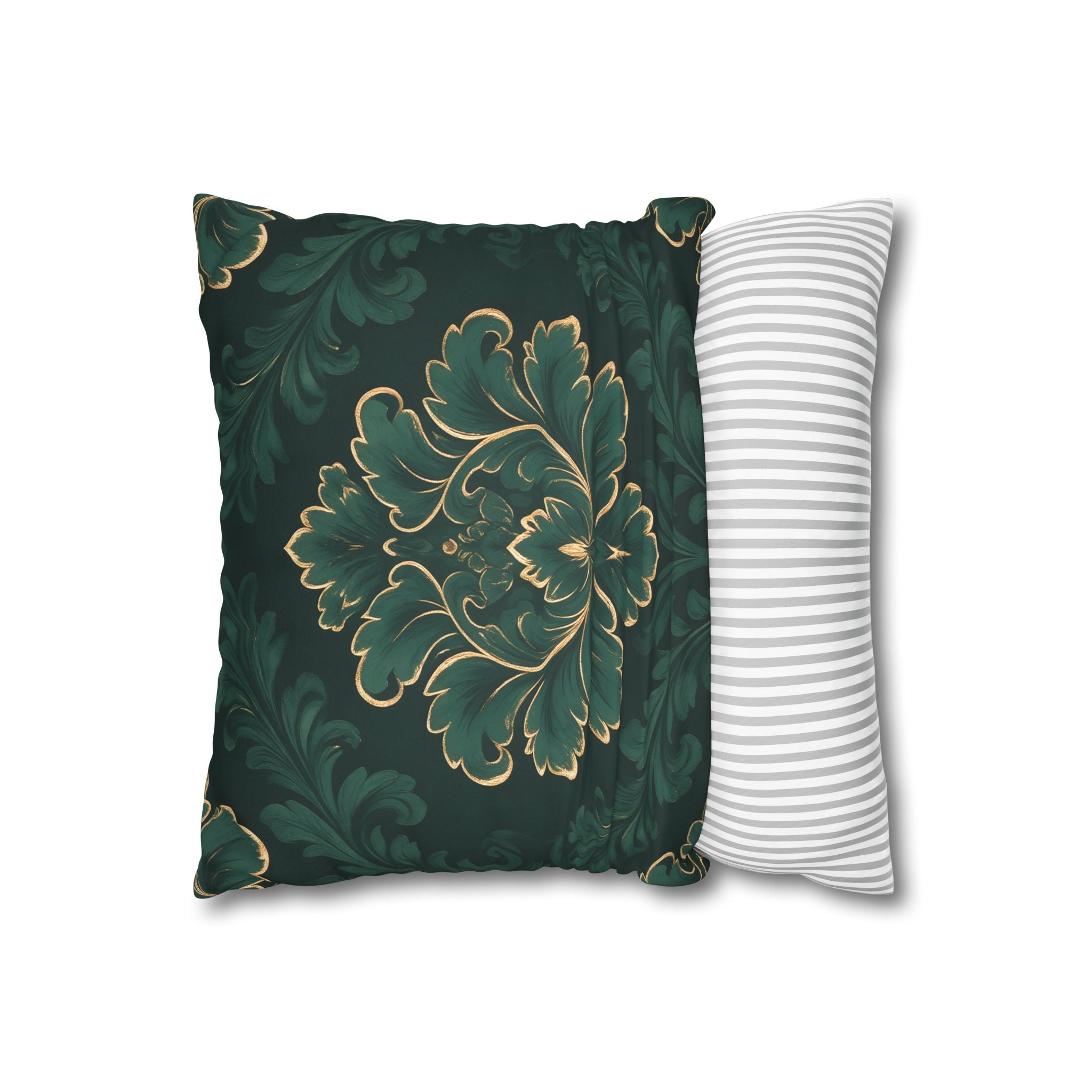 Emerald Damask Pillow Case