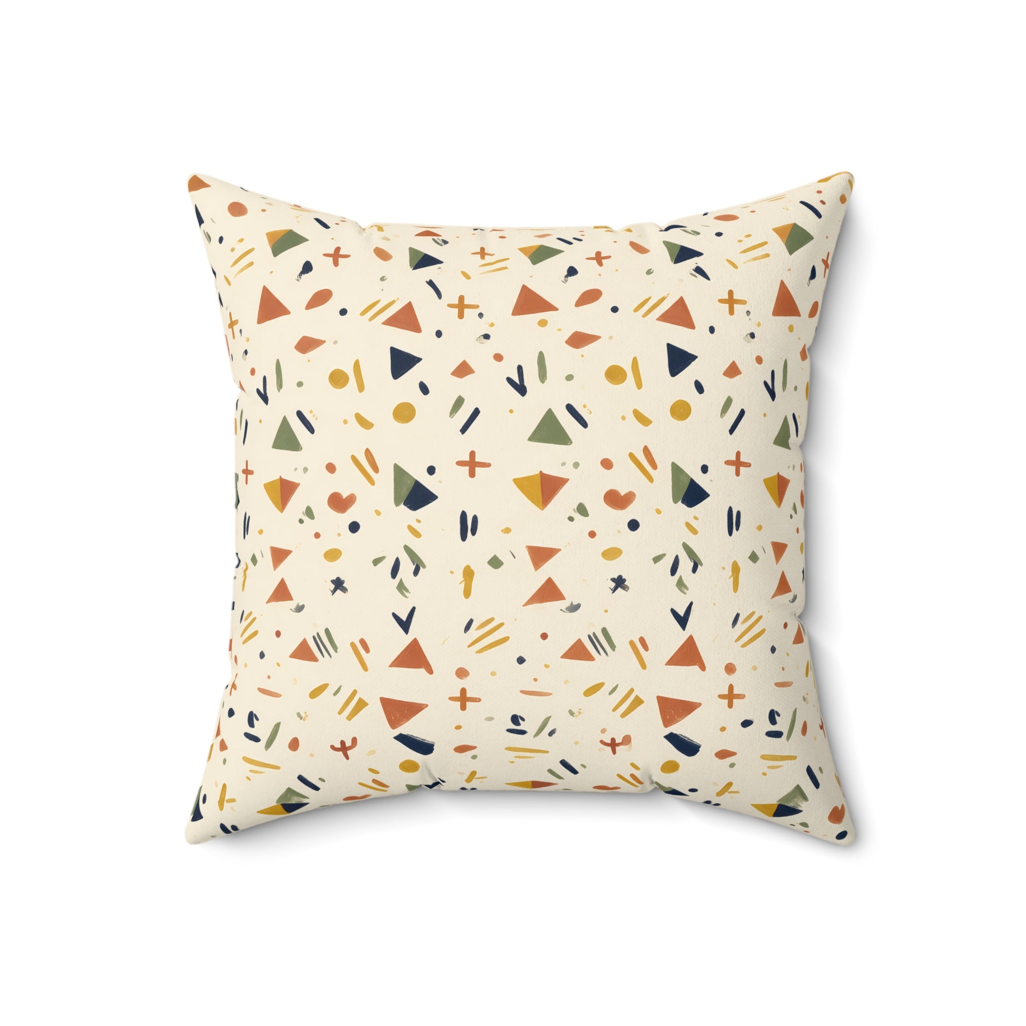 Afrohemian Geometric Throw Pillow with Insert