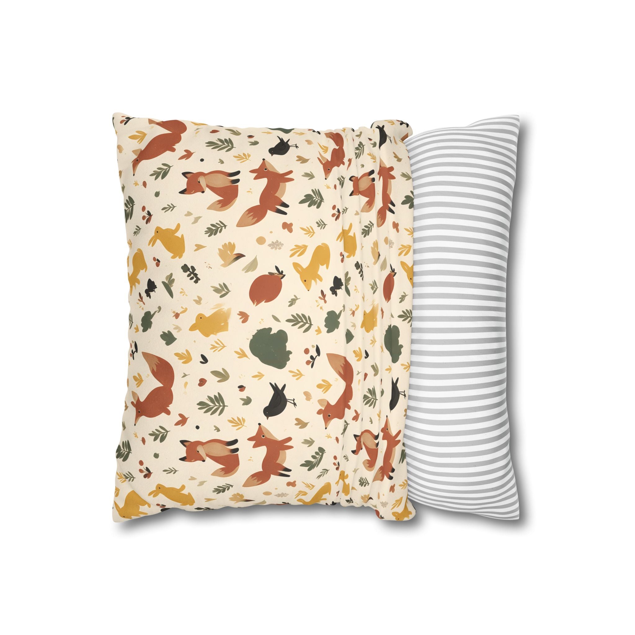 Woodland Fox & Hare Cushion Cover