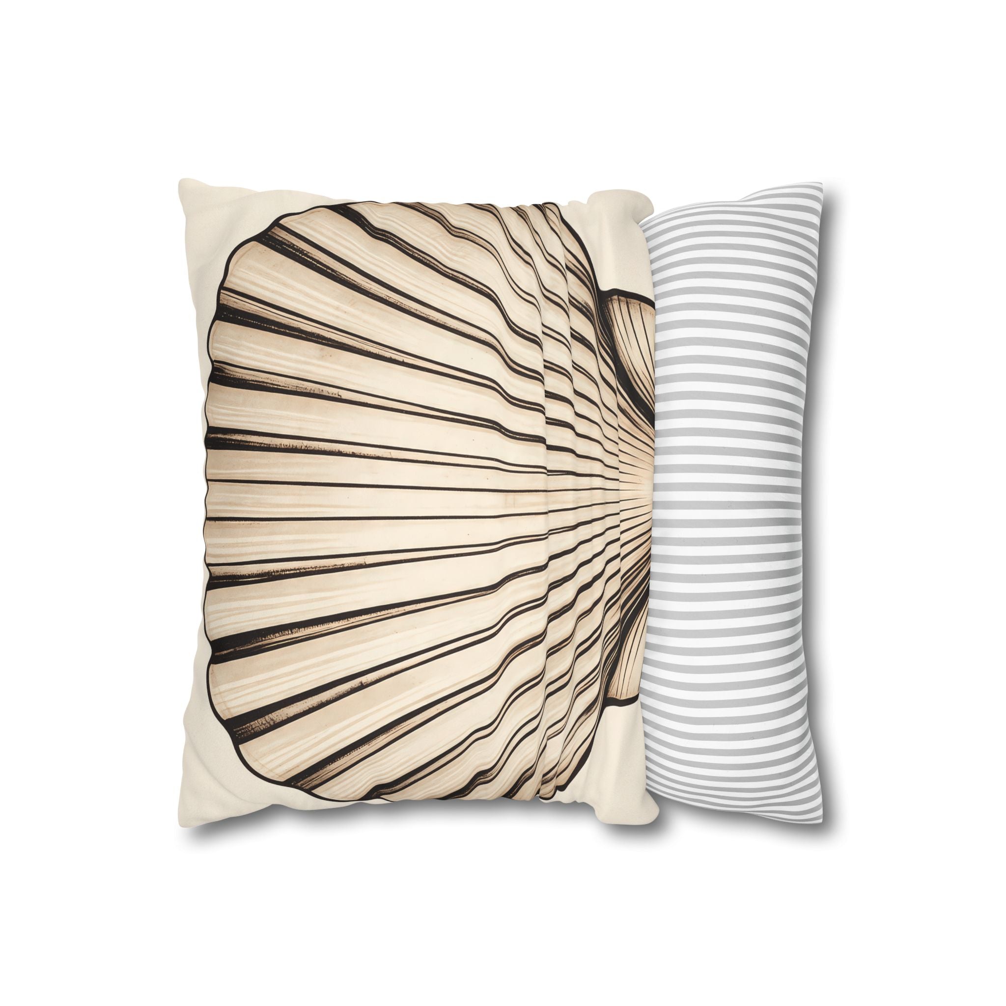 Sand Scallop Shell Cushion Cover