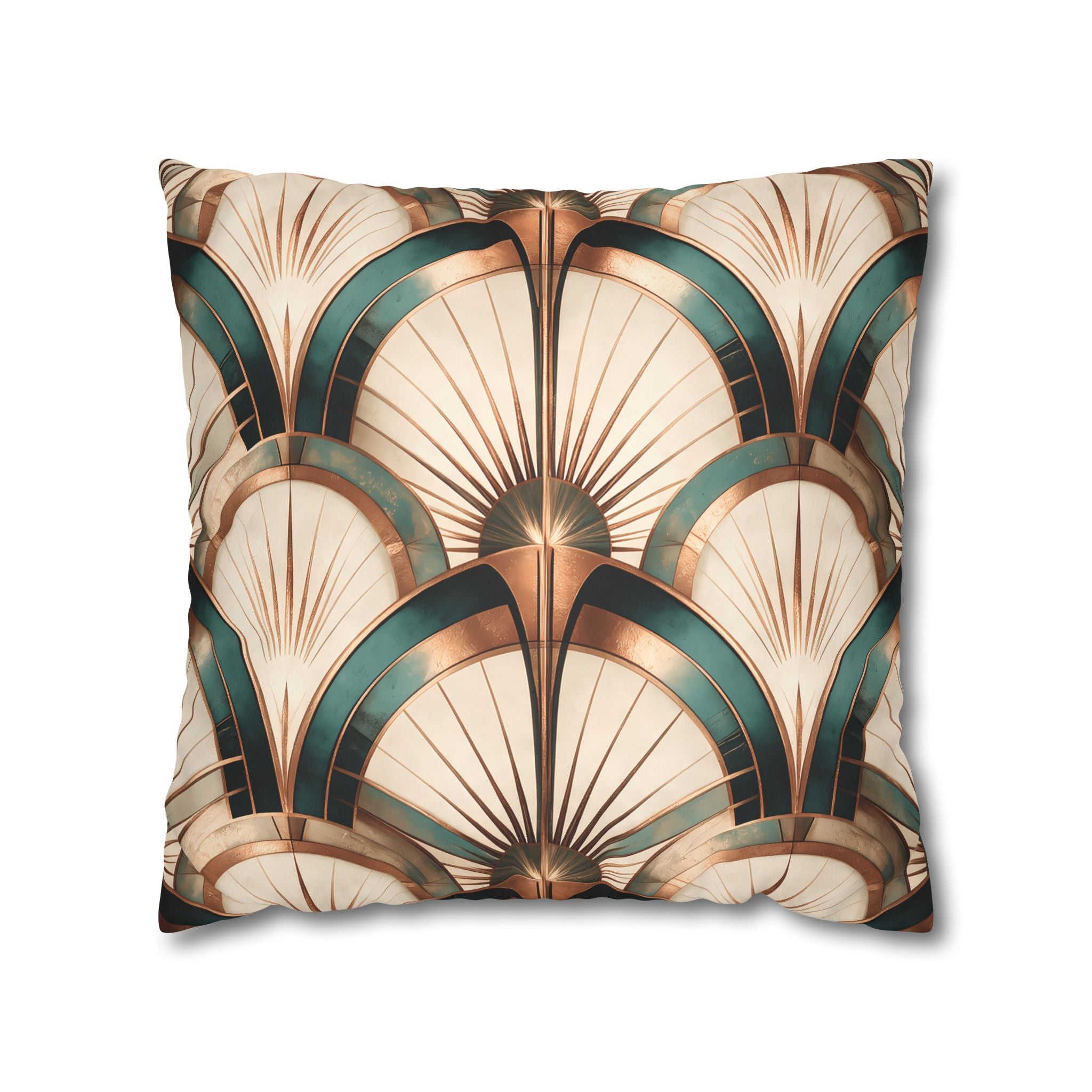 Patina Teal Throw Pillow Cover