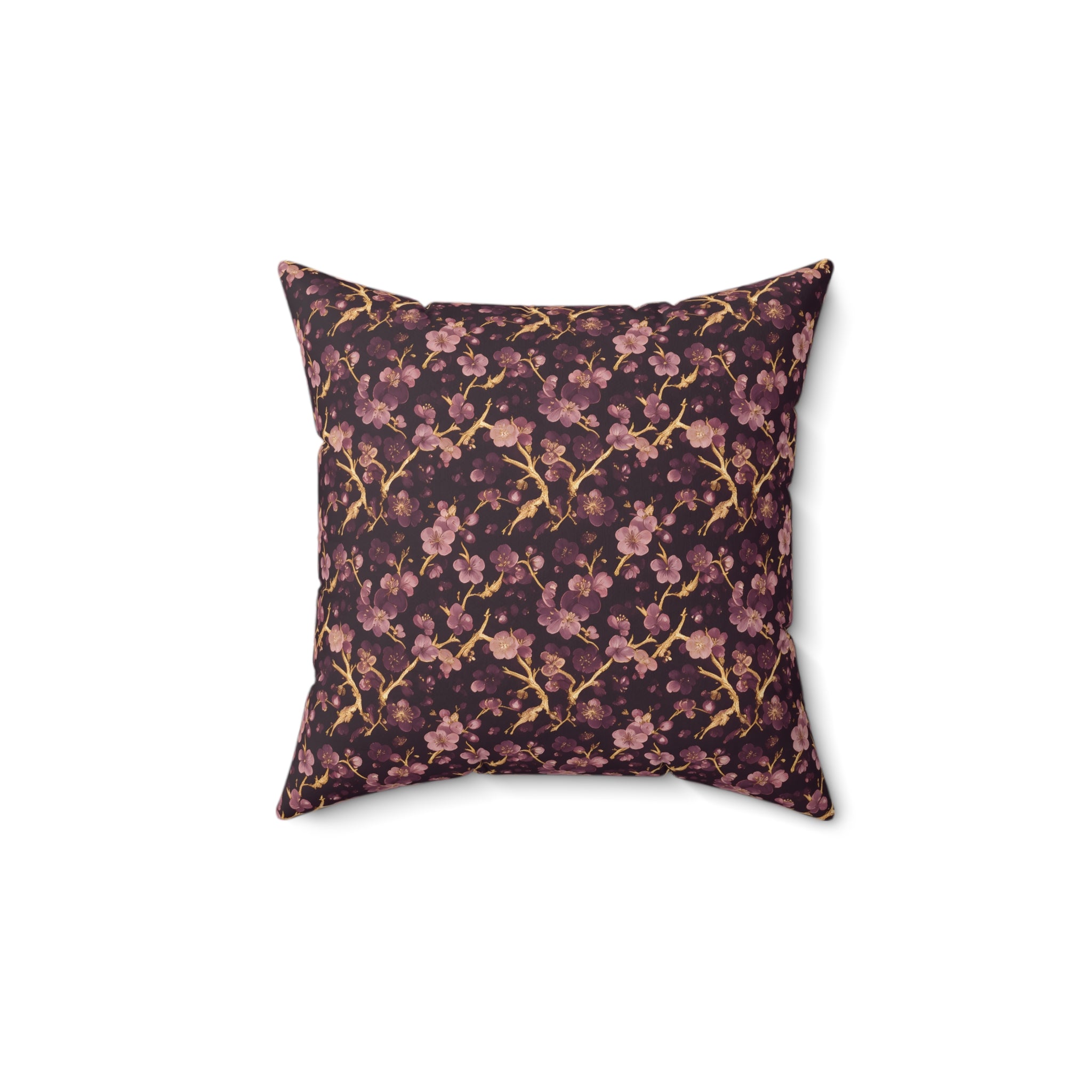 Deep Purple Throw Pillow with Insert
