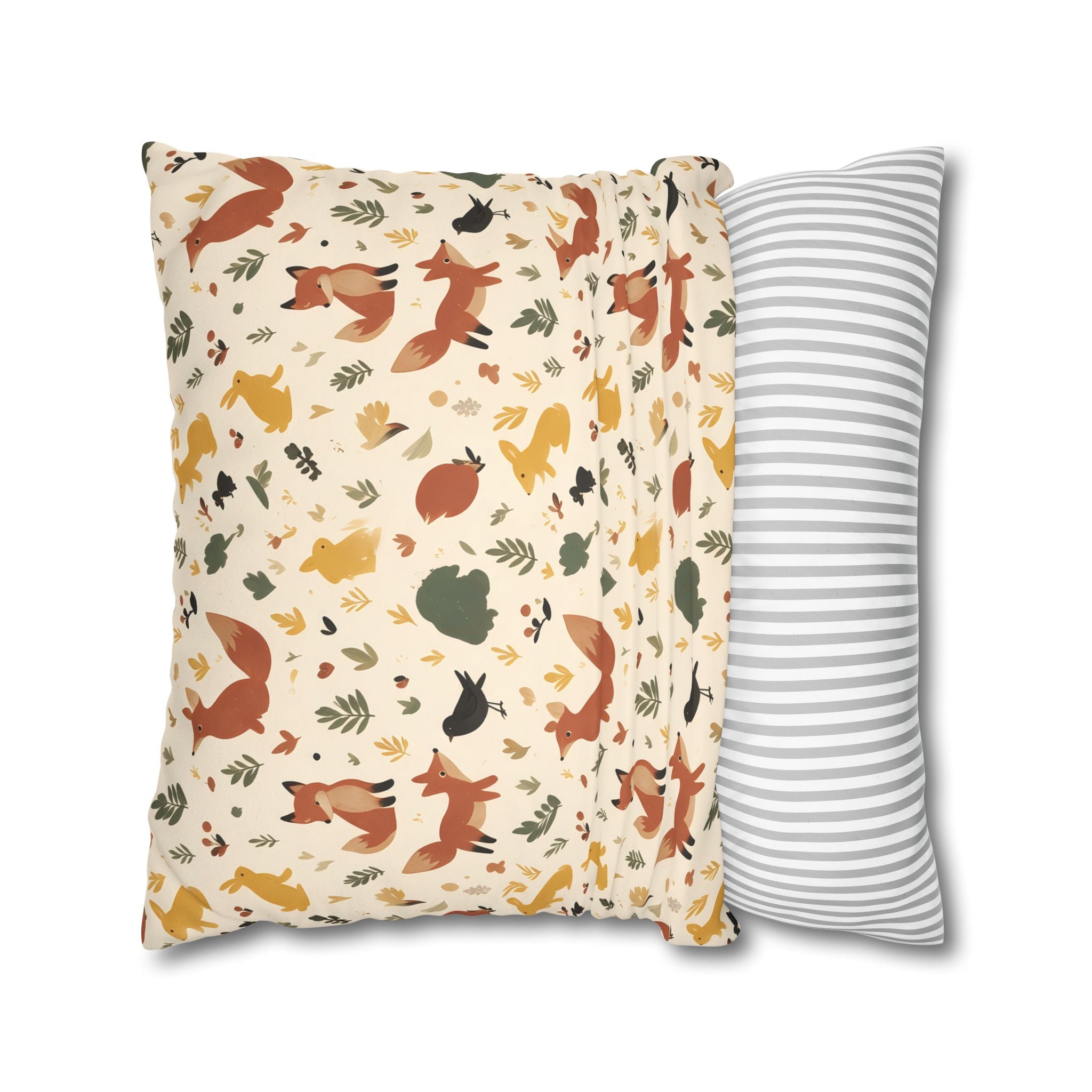 Woodland Fox & Hare Cushion Cover