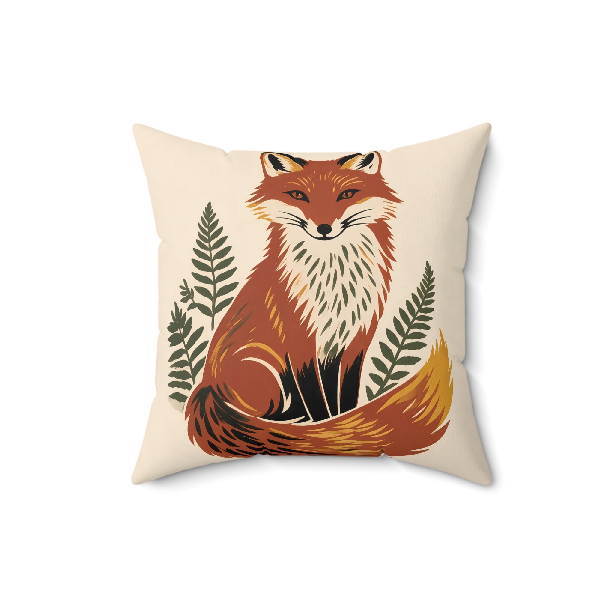 Fox Throw Pillow with Insert