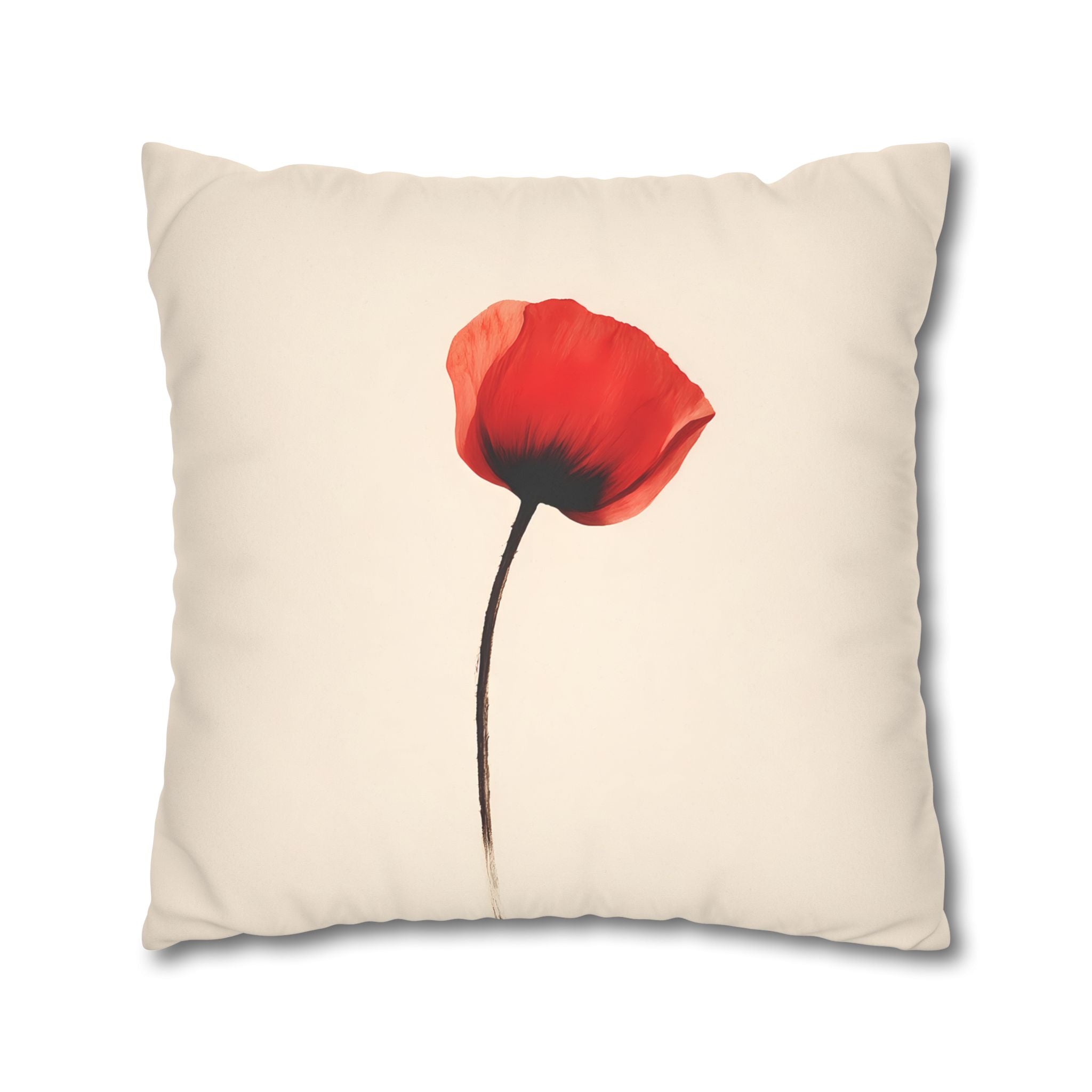 Red Poppy Cushion Cover