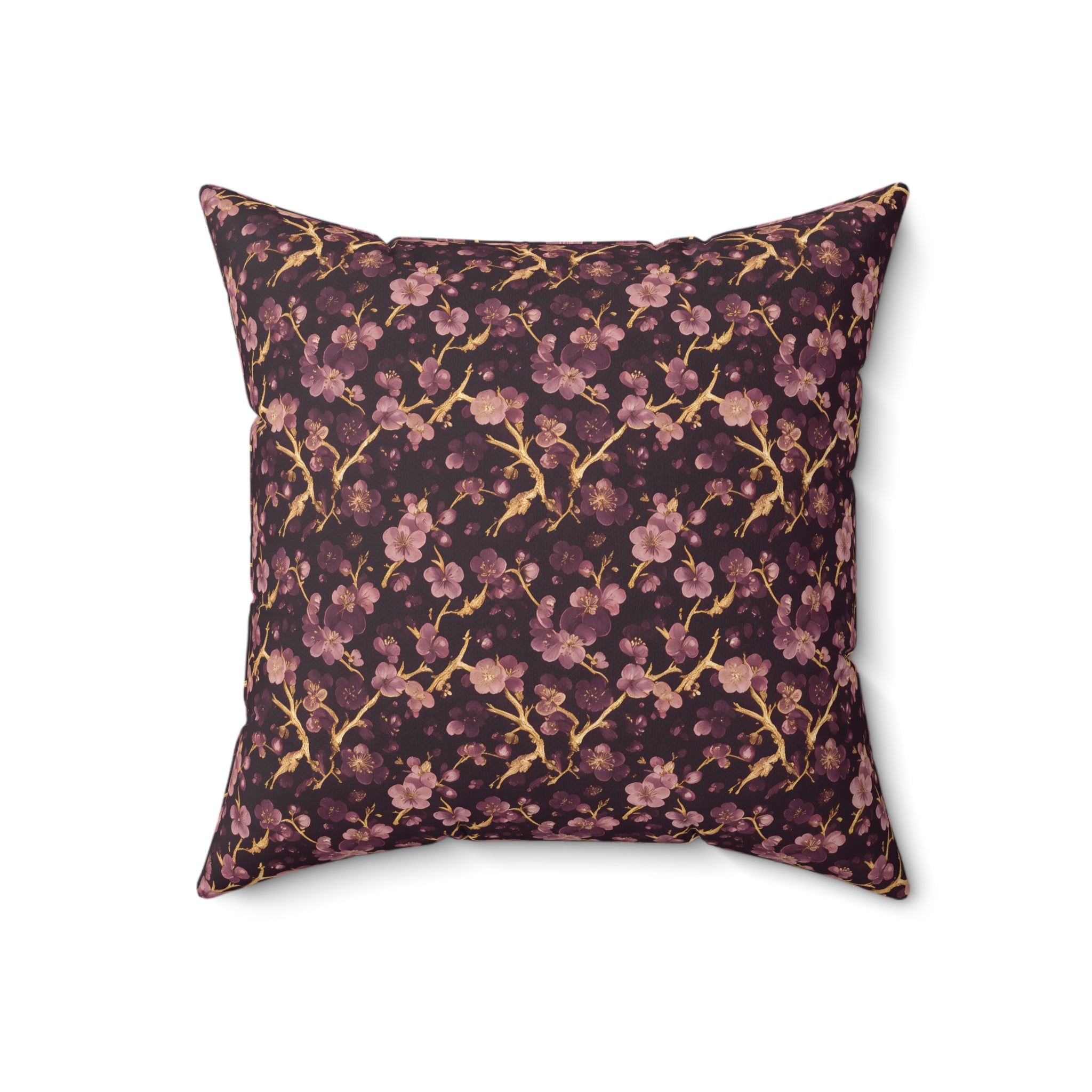 Deep Purple Throw Pillow with Insert