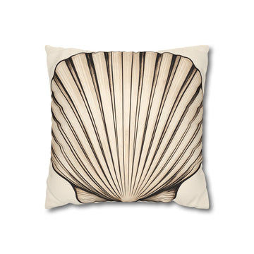Sand Scallop Shell Cushion Cover