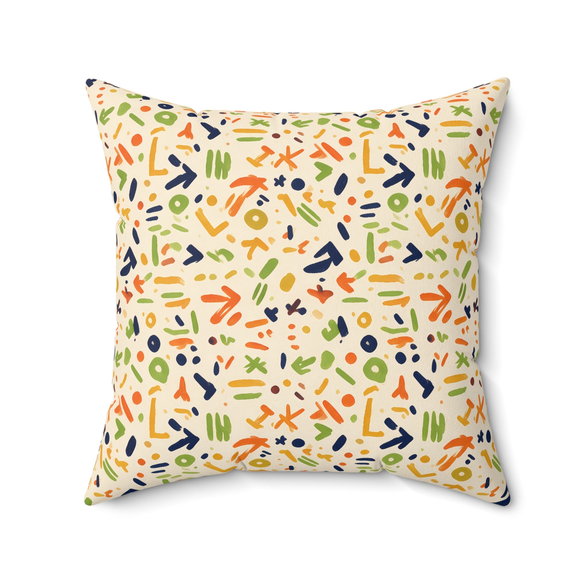 Eclectic Bogolan Throw Pillow